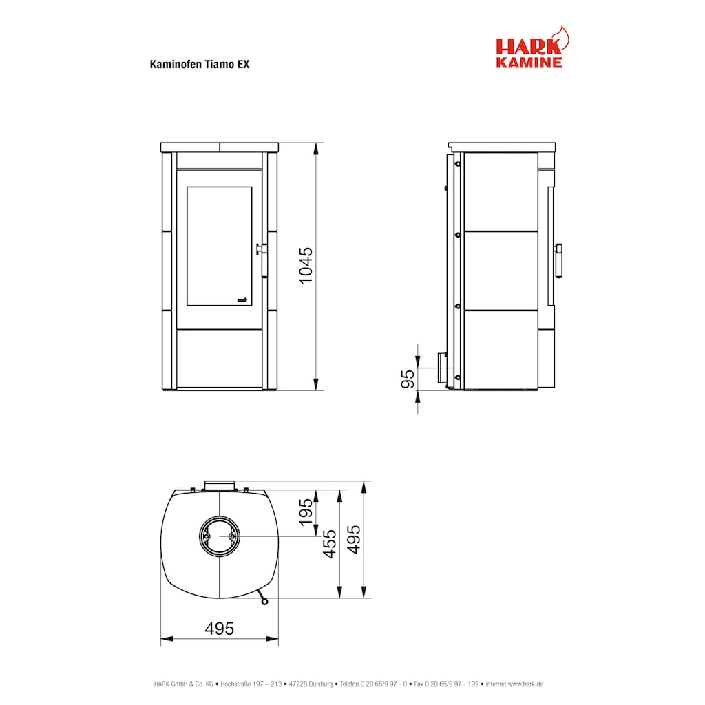 HARK Kaminofen »Tiamo EX«