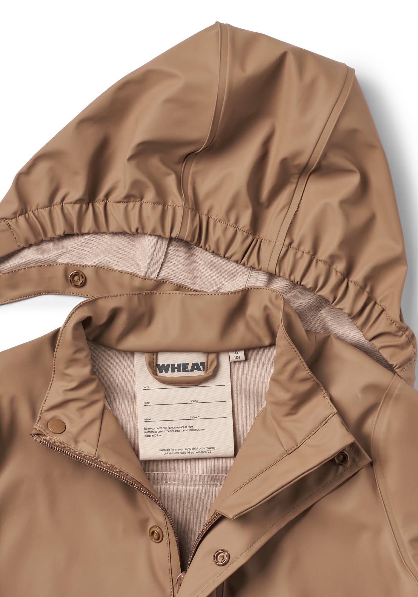 WHEAT Regenjacke »Rainwear Ola Set«, (Set, 2 St.), mit Kapuze, wasserdicht, passende Latzhose