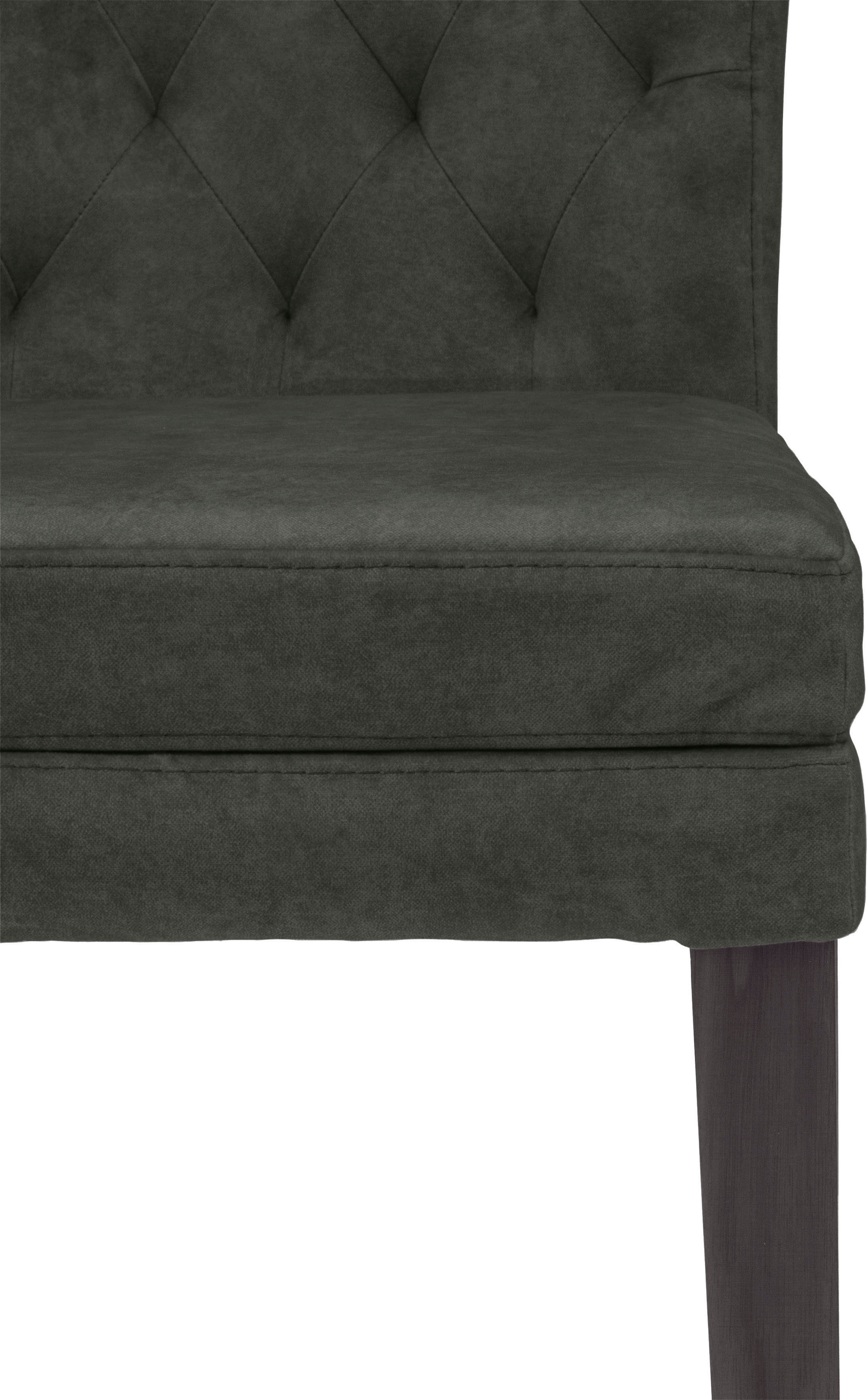 Home affaire 4-Fußstuhl »Colorado«, (Set), 2 St., Samtvelours, Beine aus Buche, wengefarben lackiert, Im 2er, 4er oder 6er-Set