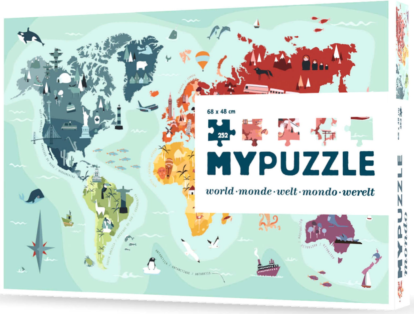 Puzzle »My Puzzle - Welt«, Made in Europe