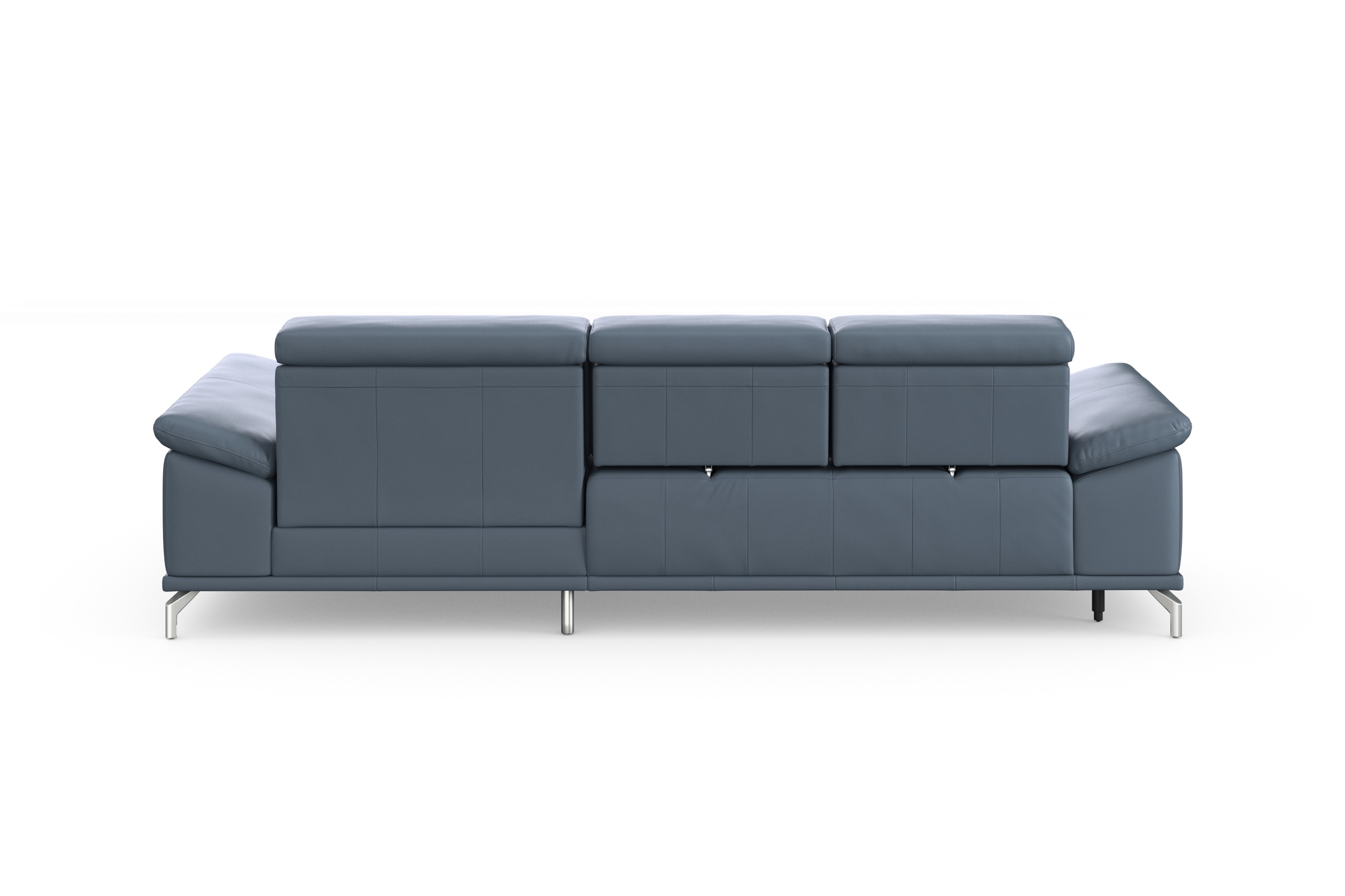 sit&more Ecksofa »Cabrio L-Form, mit Sitztiefenverstellung, Arm- und Kopfteilverstellung«, 2 Nierenkissen, Federkern, optional Bettfunktion und Stauraum