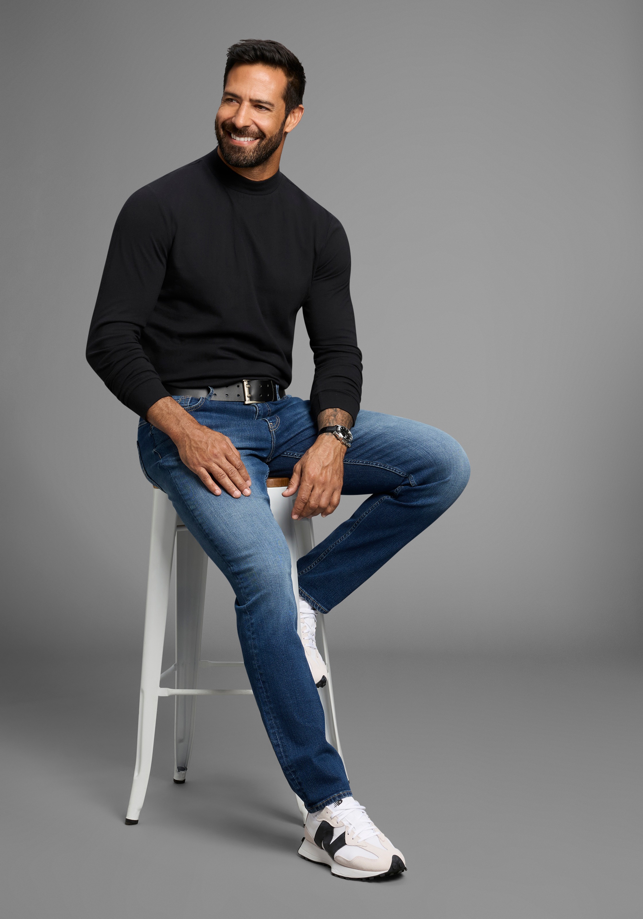 H.I.S Straight-Jeans »NEW DALE«, gerades Bein, mit Used-Effekten, niedrige Leibhöhe