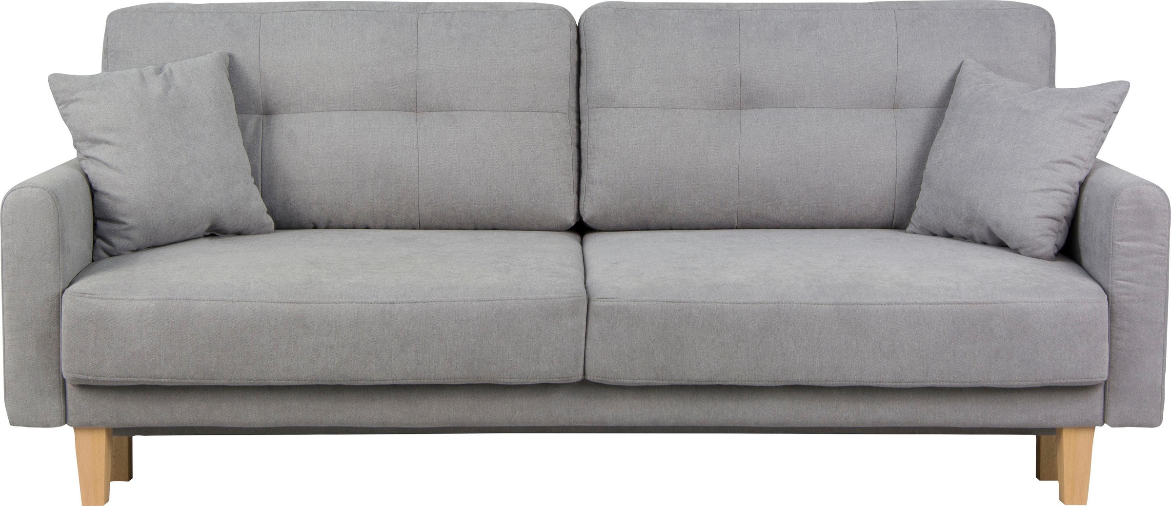 Home affaire 3-Sitzer »TRIPLO optionale Schlafsofa mit Bettkasten, Maße B/T/H: 215/100/89 cm«, Wahlweise Bettfunktion - Liegefläche 145x191 cm, Rücken-, Zierkissen