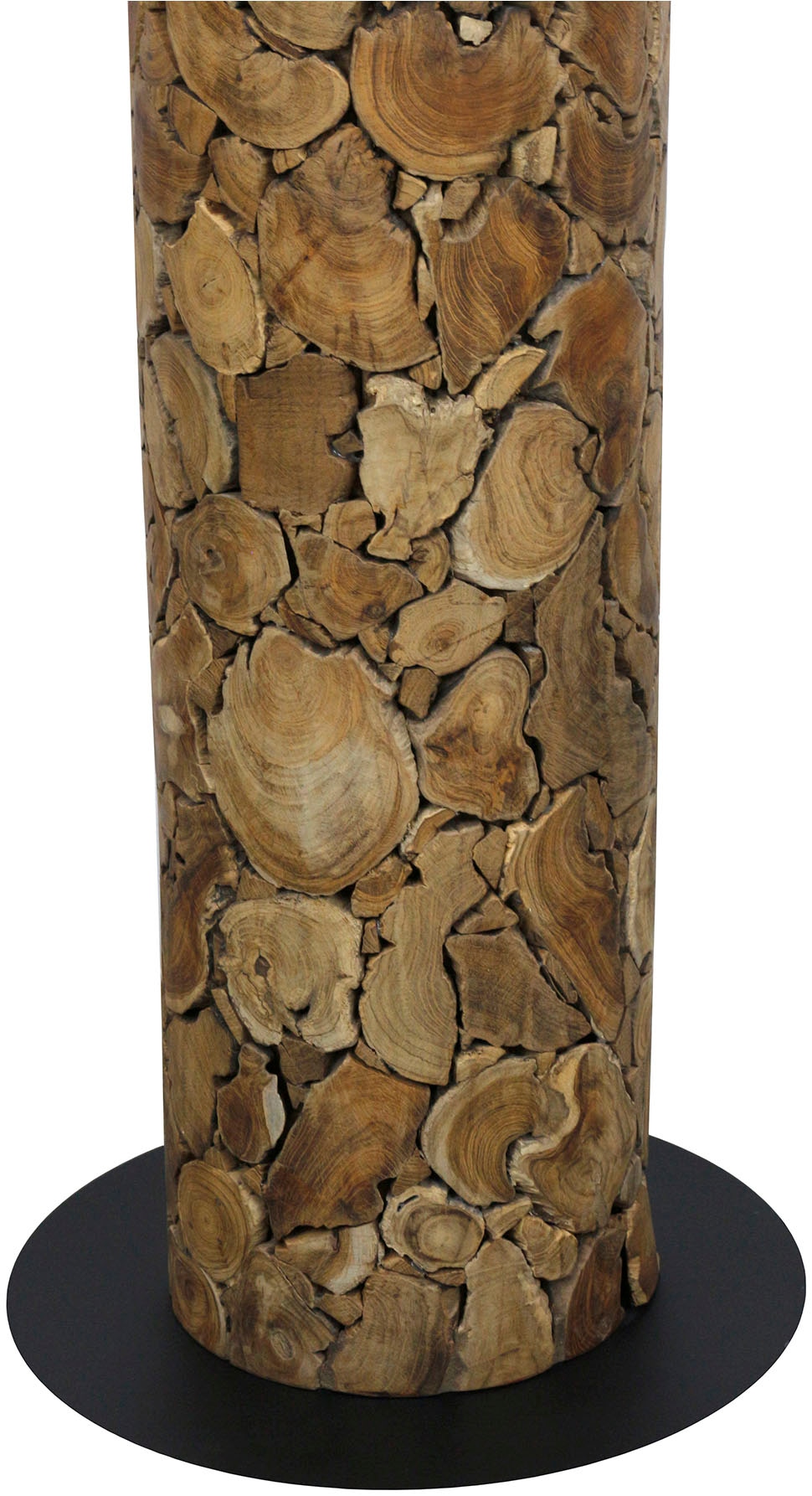 SalesFever Stehlampe »Maelis Handgefertigtes Treibholz-Design mit natürlichem Leinenschirm« E27 1 Stk. 1x E27 bis 60 W, 170 cm, Bodenlampe aus Treibholz mit Fußschalter