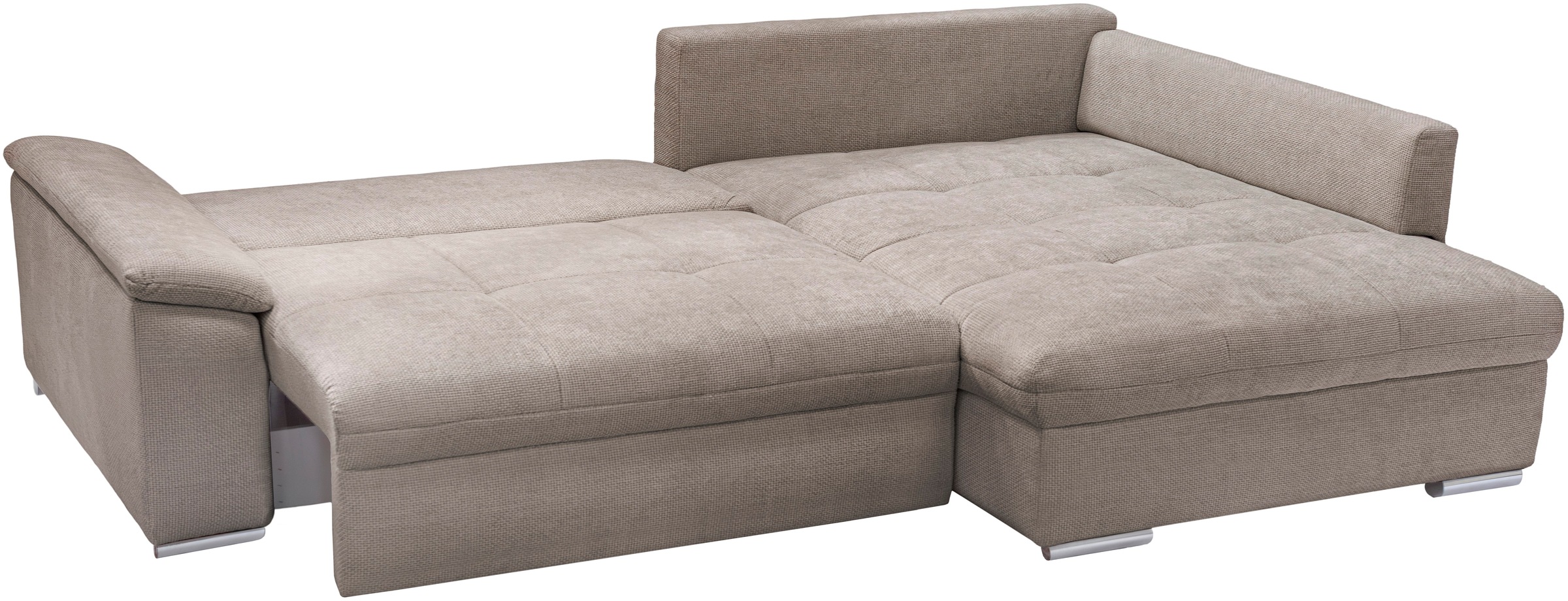 exxpo - sofa fashion Ecksofa »Casa Grande inkl. Bettfunktion, Bettkasten, bequem«, L-Form, guter Sitzkomfort, grioße Liegefläche