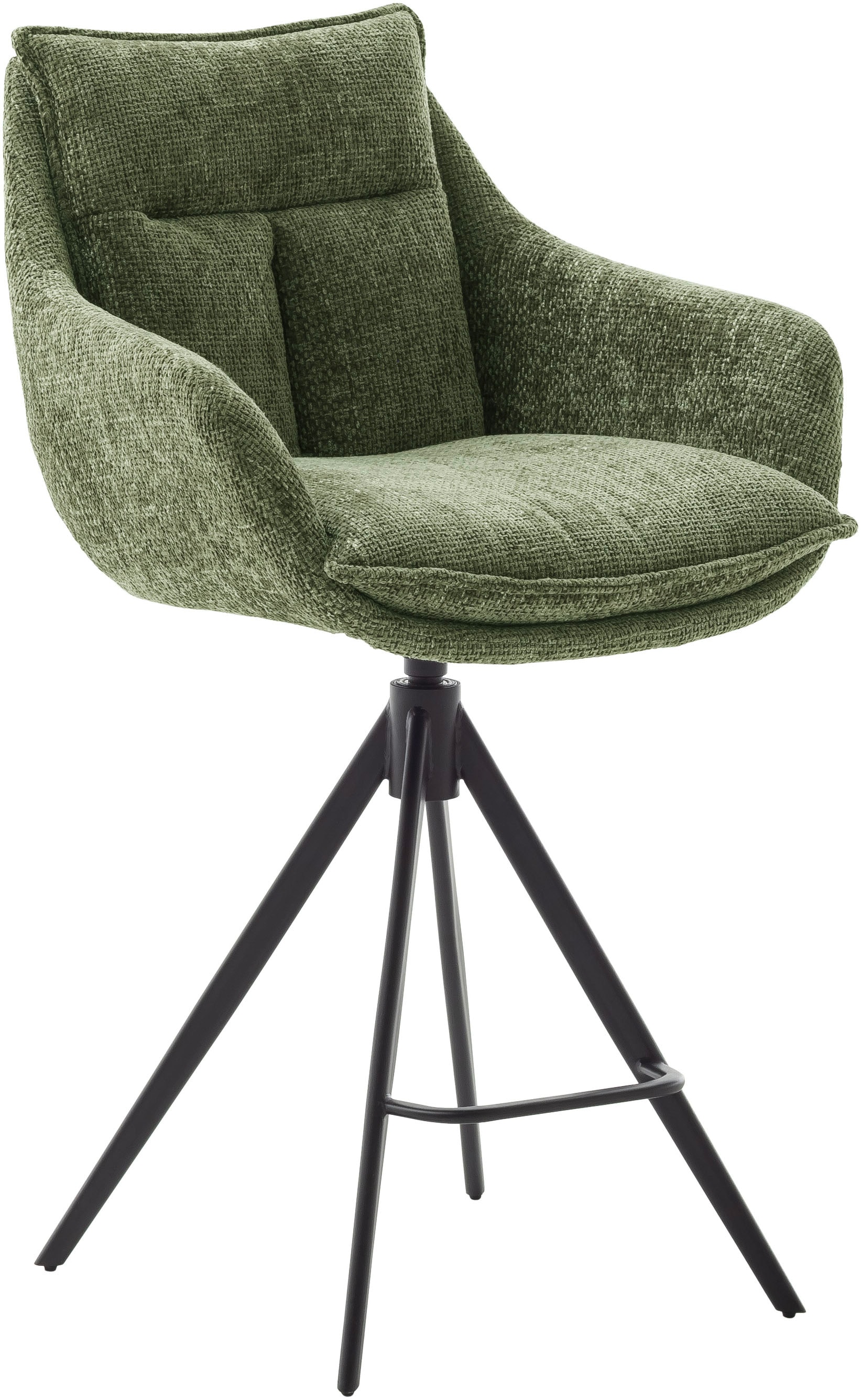 MCA furniture Bistrostuhl »Parker Tresenstuhl mit Armlehnen Tresenhocker« (Set) 2 Stk.Barhocker,Barmoebel,Barstuhl,360° drehbar,mit Lehne,belastbar 120 kg