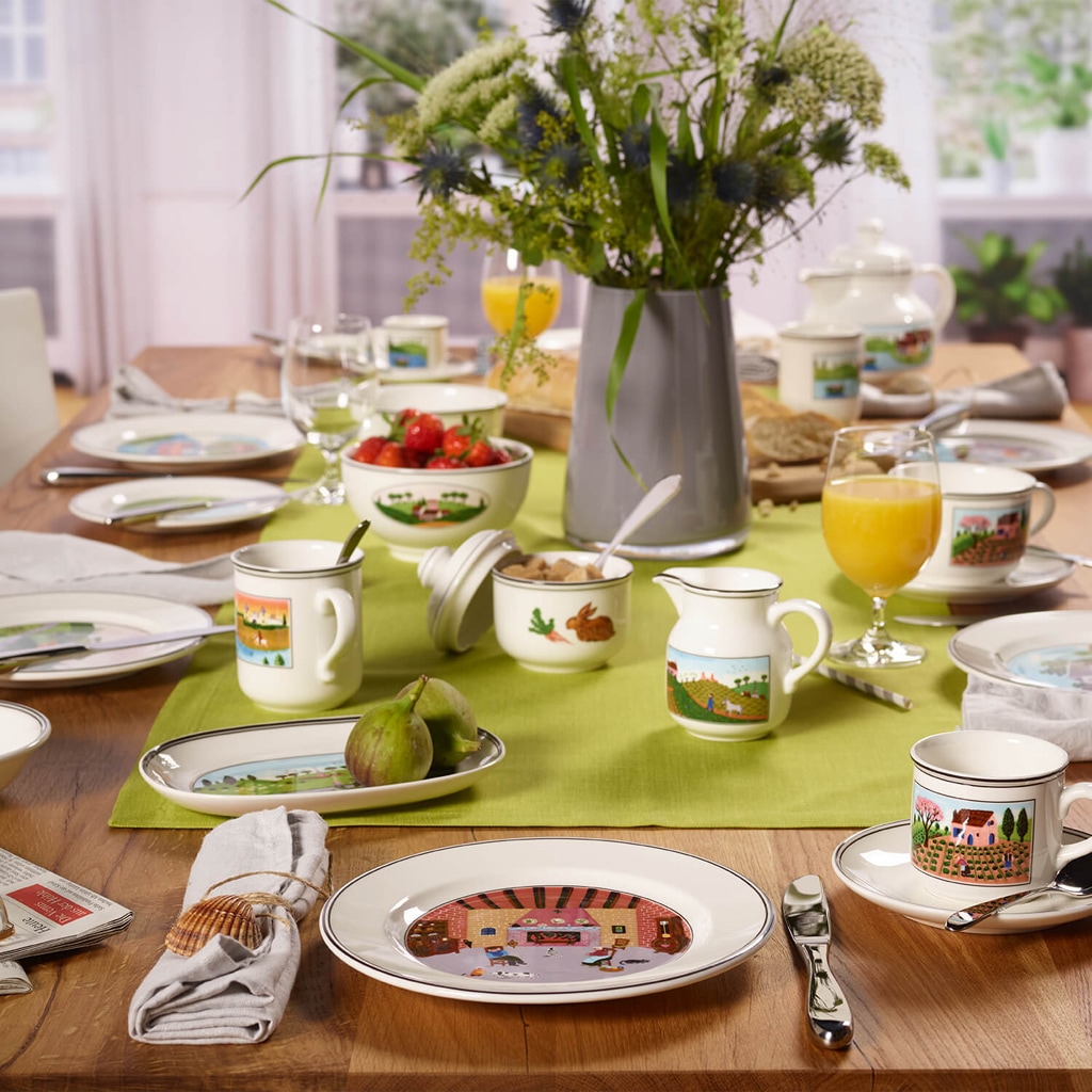 Villeroy & Boch Frühstücksteller »Frühstücksteller Kamin Design Naif ø 21 cm bunt«