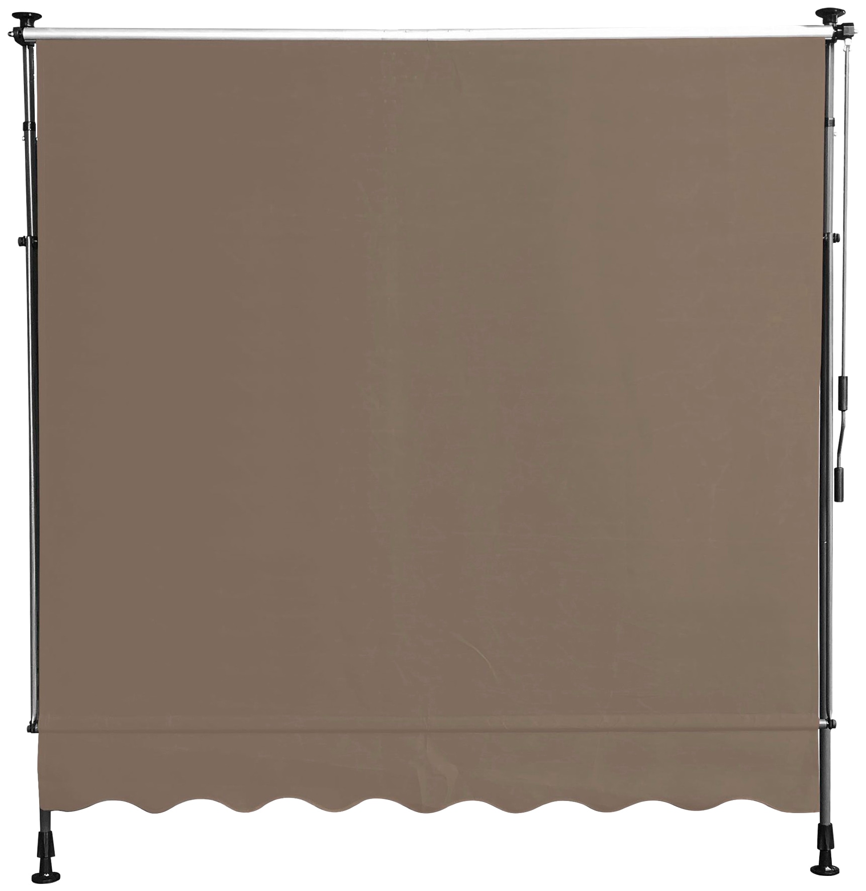Quick Star Klemm-Senkrechtmarkise, 200 cm Breite, 130 cm Ausfall, Neigungswinkel verstellbar