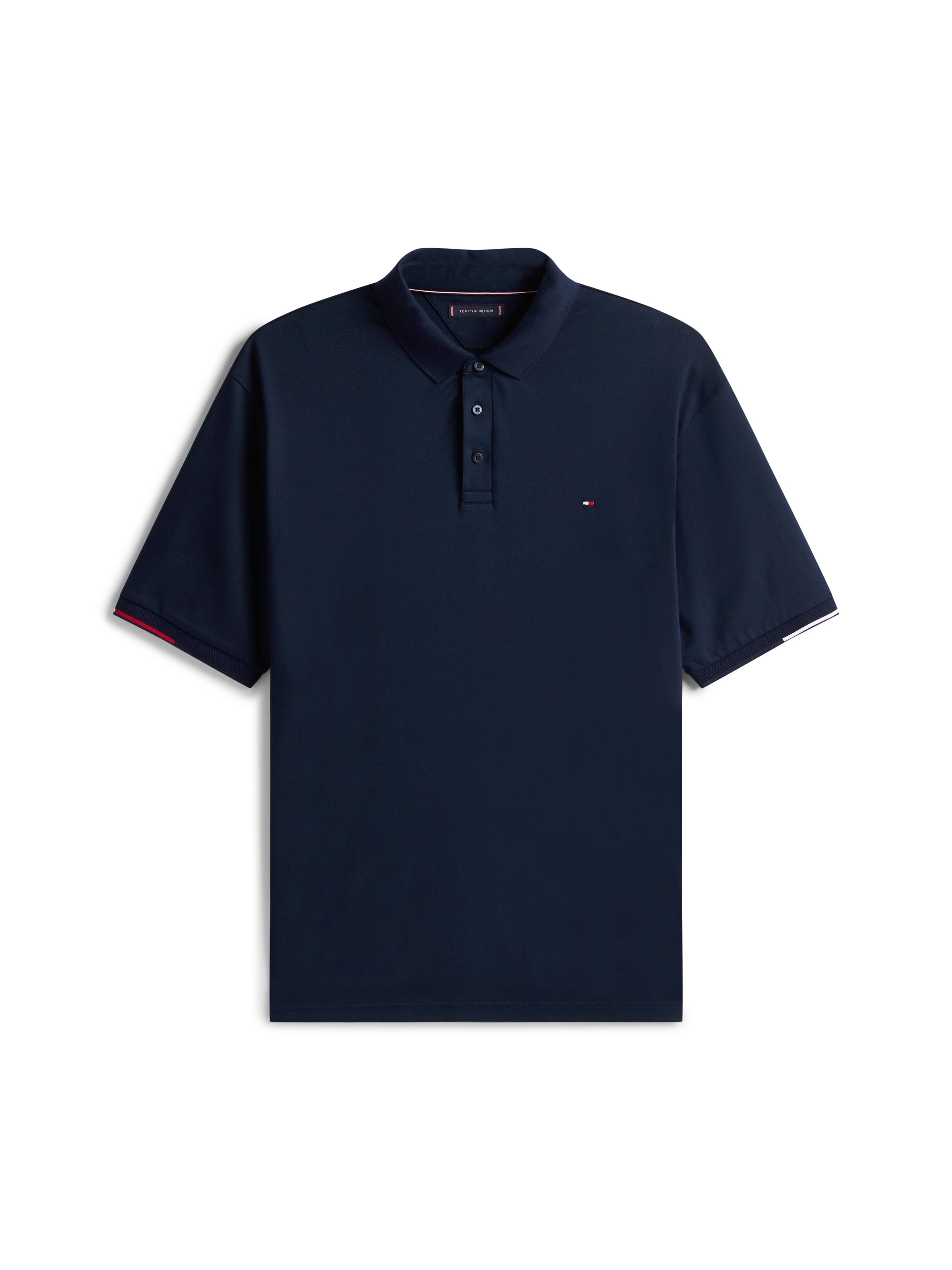 Tommy Hilfiger Big & Tall Poloshirt »BT-INTERLOCK FLAGCUFF SLIM FIT-B«, Große Größen