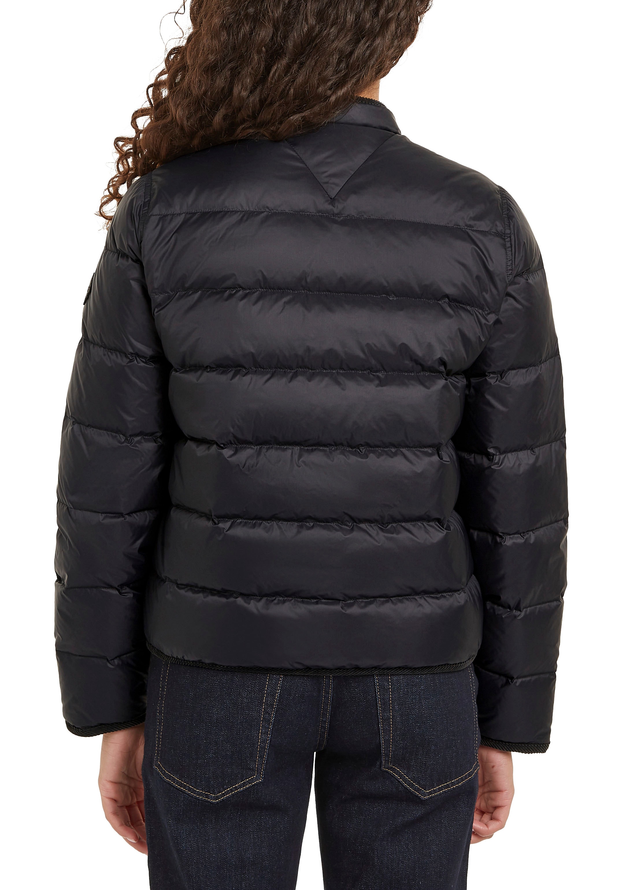 Tommy Hilfiger Steppjacke »LW DOWN COLLARLESS JACKET«, mit leichter Wattierung