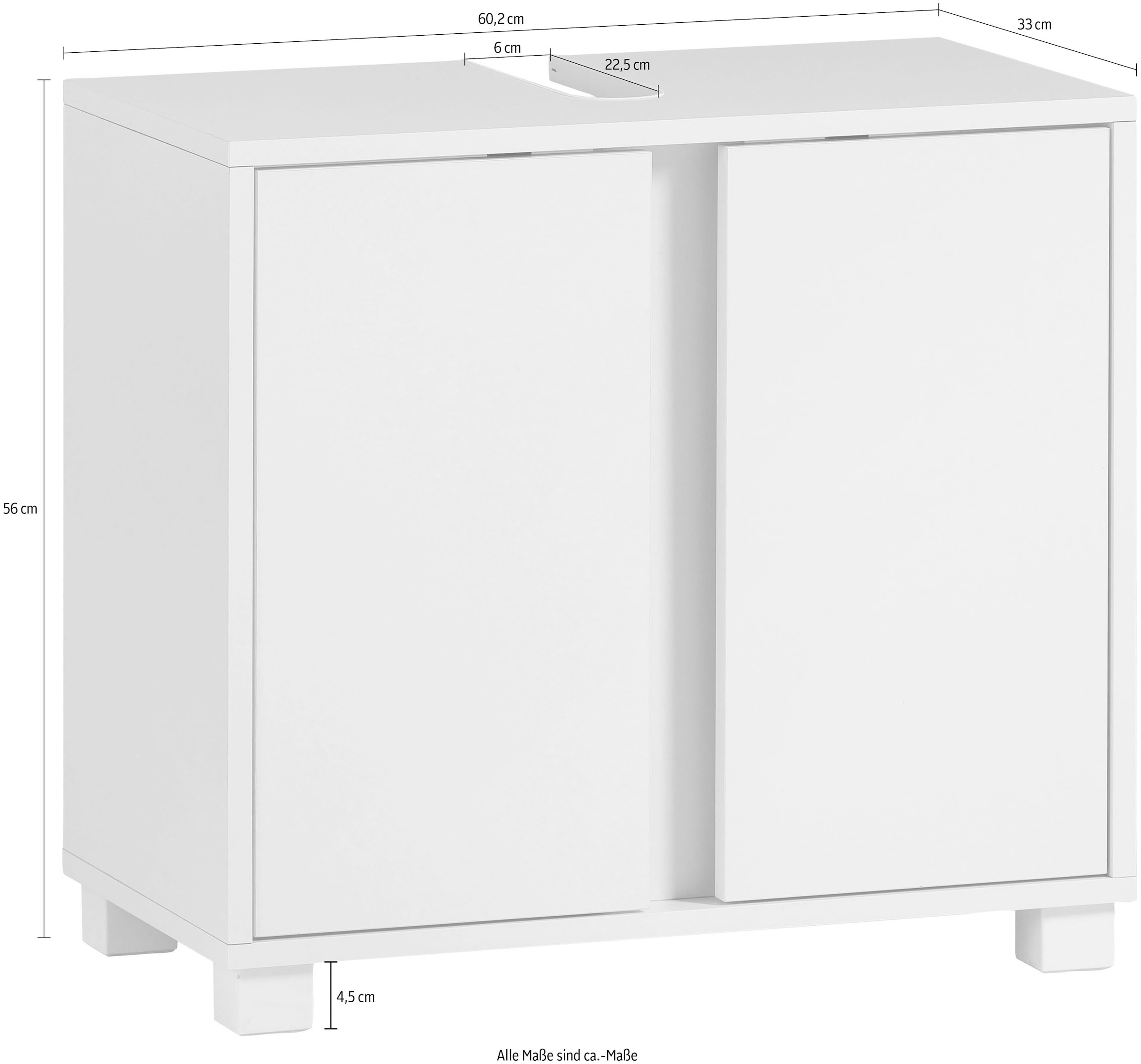 INOSIGN Badmöbel-Set »Dex«, (3 St.), bestehend aus Waschbeckenunterschrank, Hochschrank, Spiegelschrank