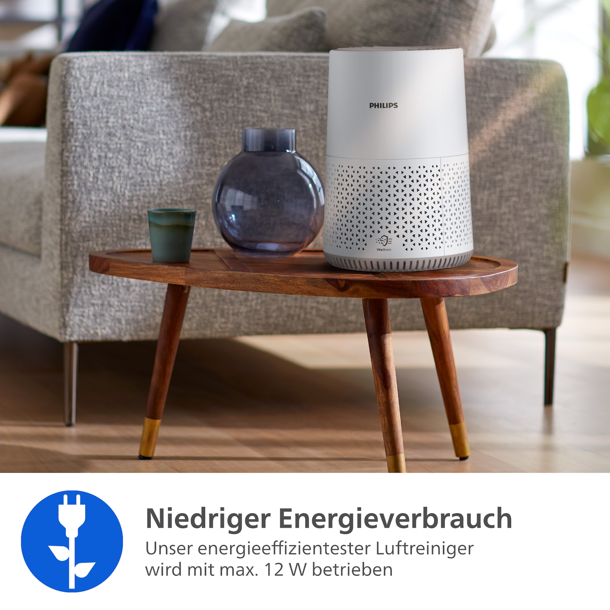 Philips Luftreiniger »AC0650/10 600i Series, Luftreinigungsrate 170 m³/h« für 44 qm Räume 2-Schichten-HEPA-Filtersystem, mit App Verbindung, energieeffizient