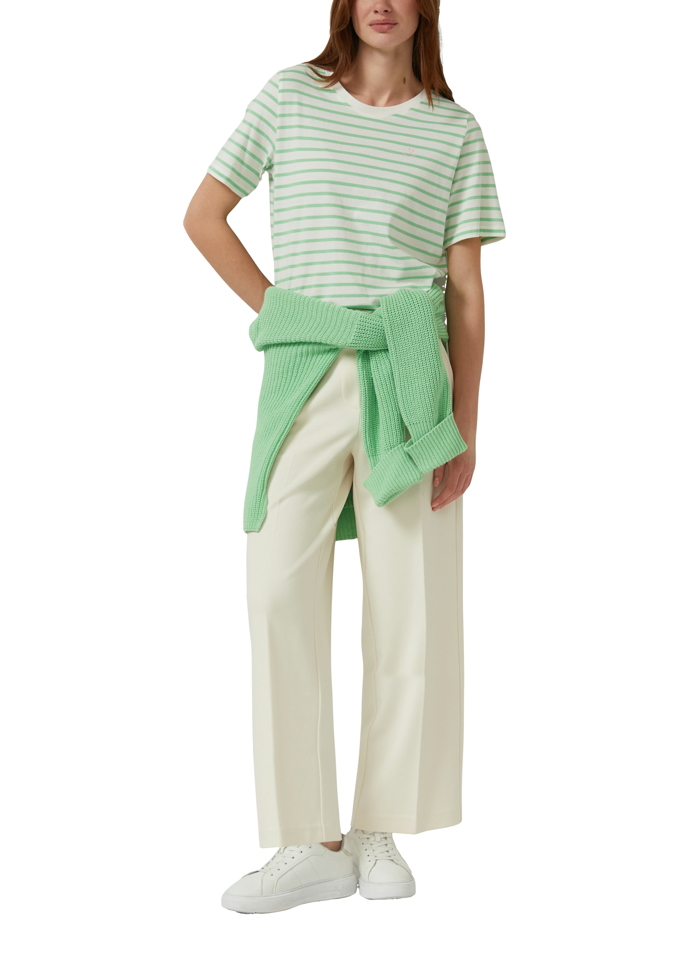 s.Oliver 7/8-Hose  mit Bundfalten und Stretch-Anteil
