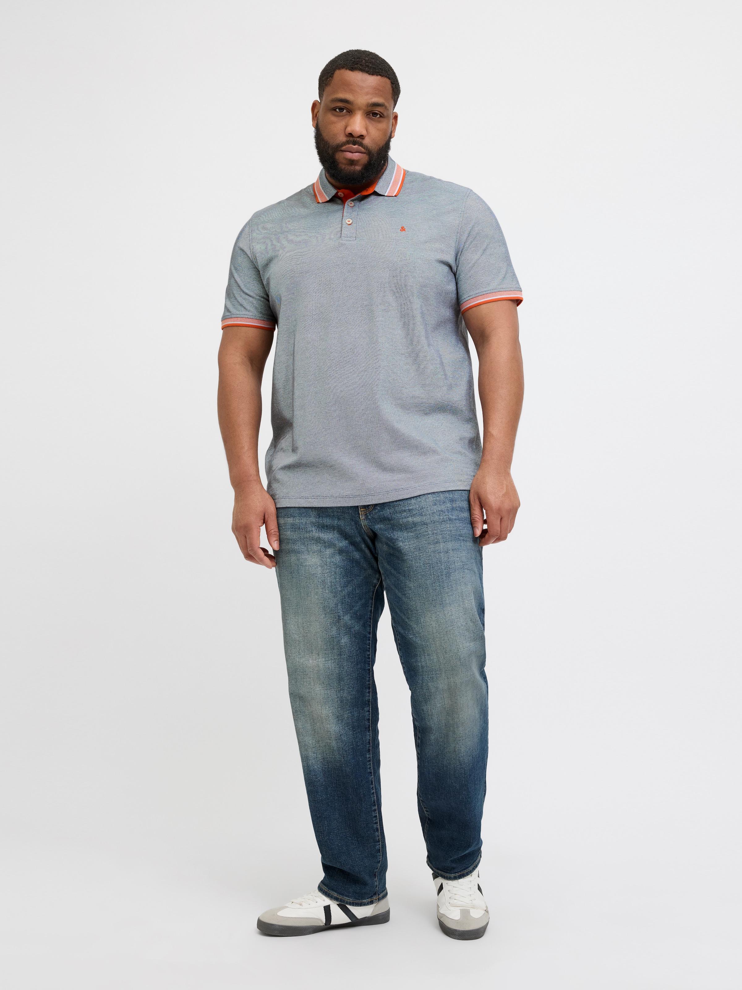 Jack & Jones PlusSize Poloshirt »JJEPAULOS POLO SS NOOS PLS«, mit Logo Stickerei