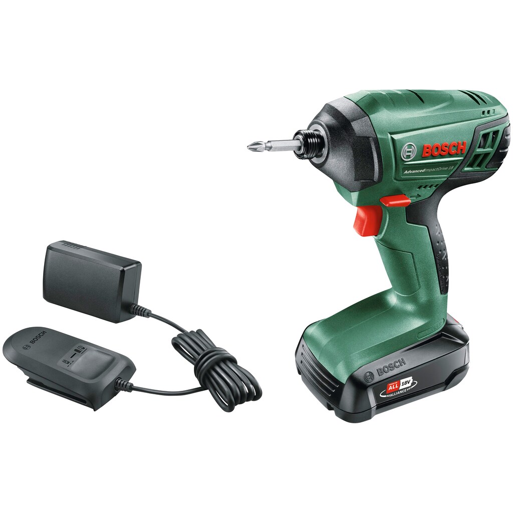 Bosch Home & Garden Akku-Schlagbohrschrauber »AdvancedImpactDrive 18«, (Set)