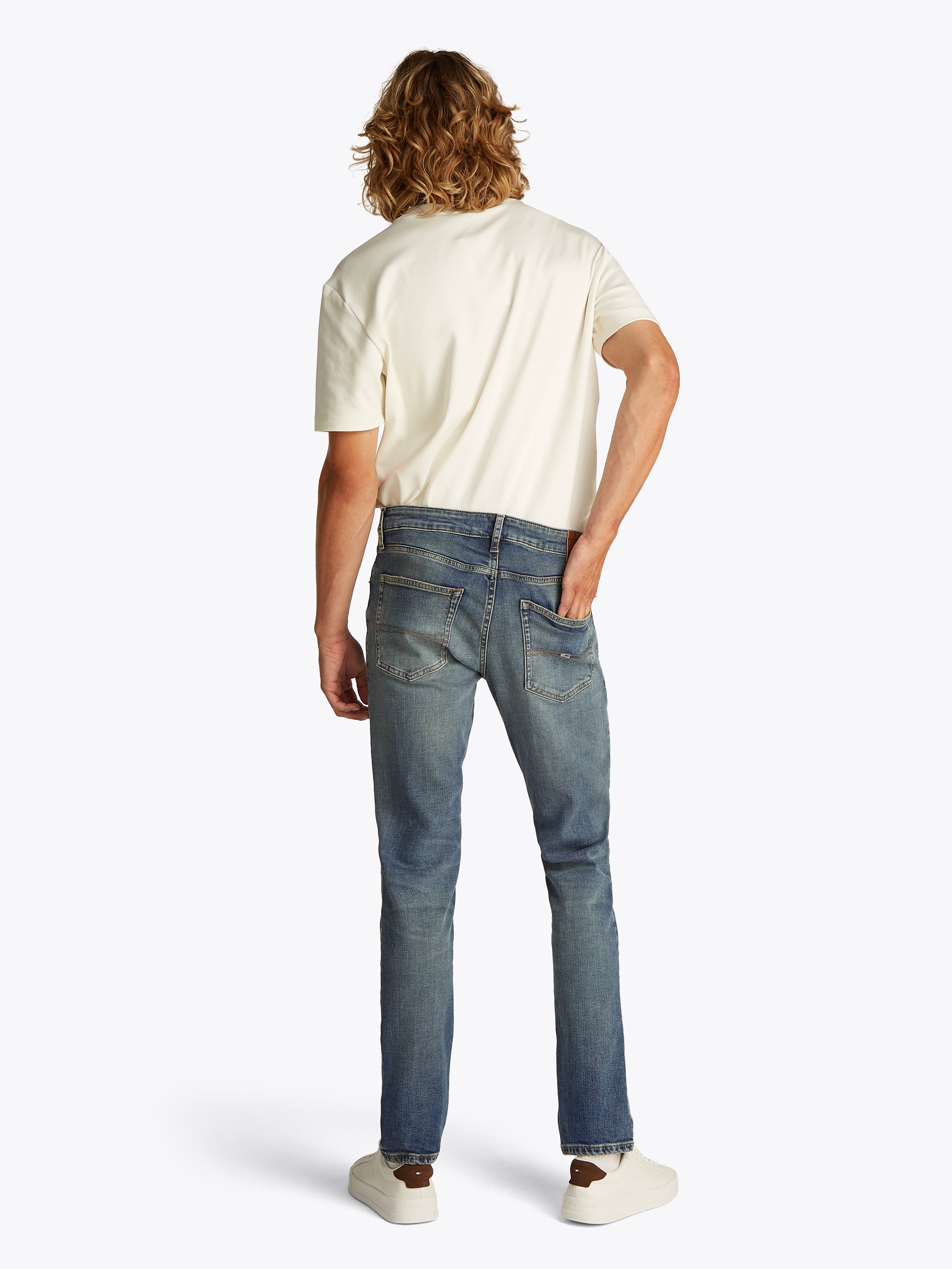 Tommy Jeans Slim-fit-Jeans »Scanton Slim Denim«, Mit Gürtelschlaufen