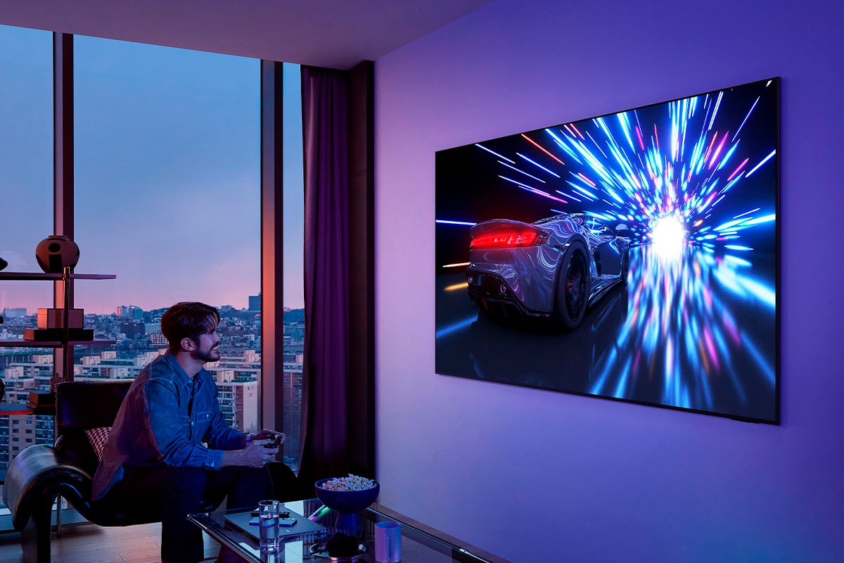Samsung OLED-Fernseher »GQ65S95FAT«, 4K Ultra HD, Smart-TV, HDR Pro & Glare Free, Dolby Atmos & AI Sound, Gaming Hub, bis zu 165Hz