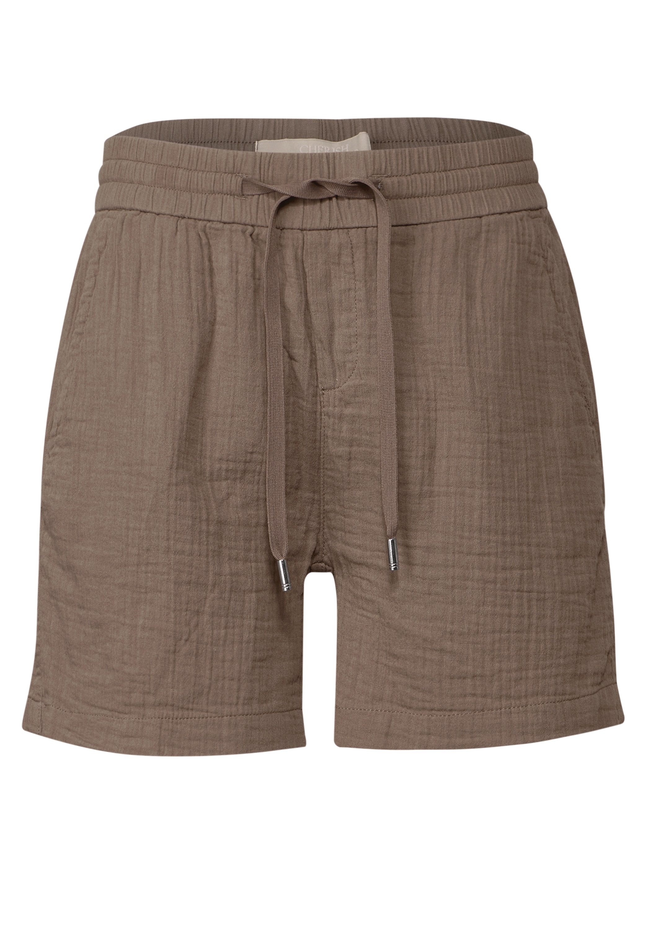 STREET ONE Relaxshorts, mit elastischem Bund und Tunnelzug, im Musselin-Look