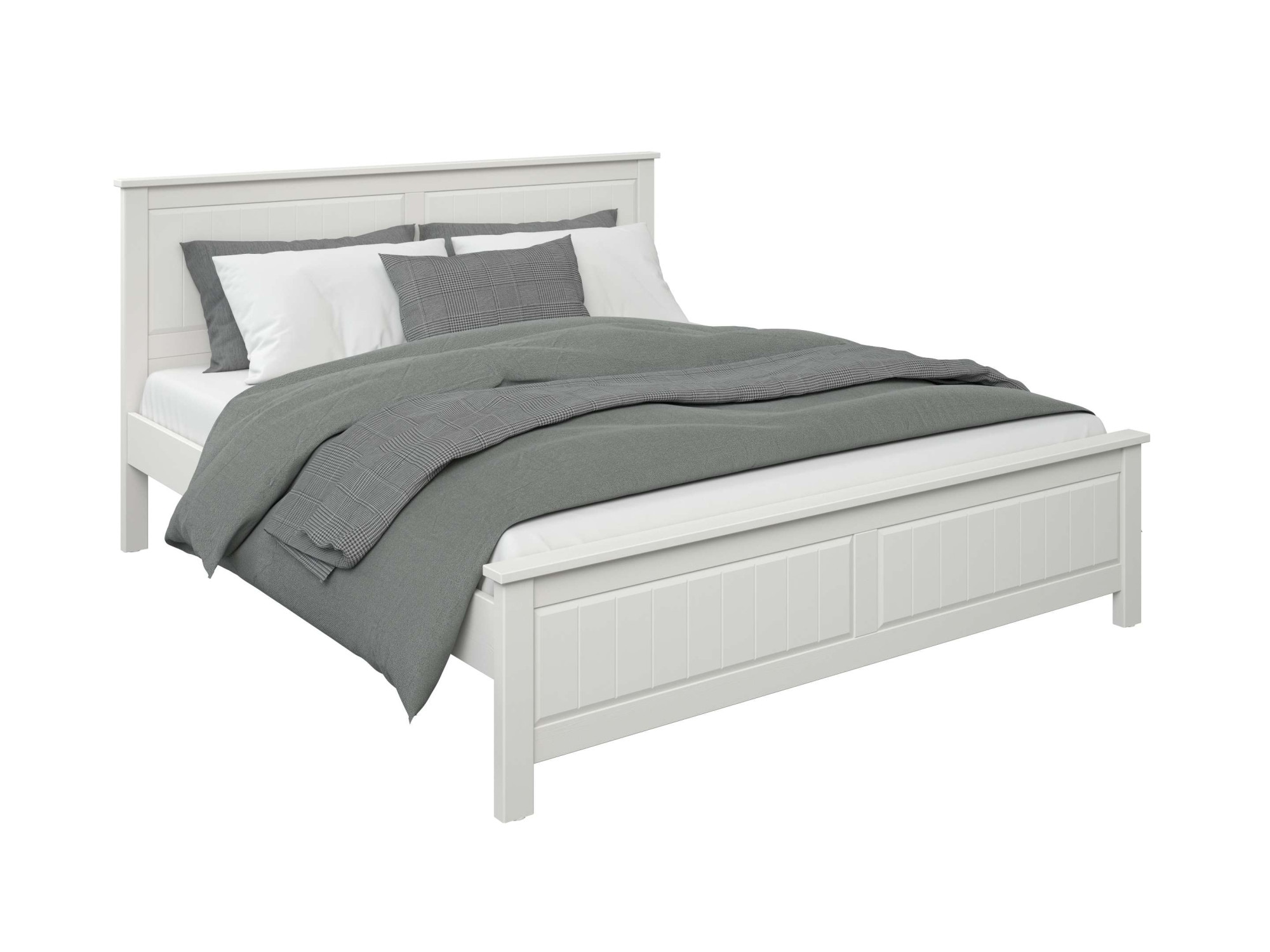 OTTO home Massivholzbett »Northwood, Landhausstil, mit Lamellen und Kassetten, Made in EU« Liegefläche 180x200cm,  inklusive Lattenrost, stilvolles Design, Schubkasten optional (748832)