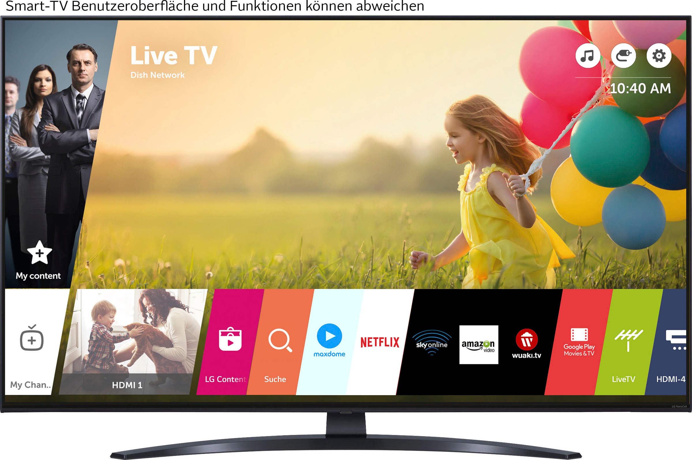 LG LED-Fernseher »43NANO769QA«, 4K Ultra HD, Smart-TV, α5 Gen5 4K AI-Prozessor, Direct LED, HDMI 2.0, Sprachassistenten
