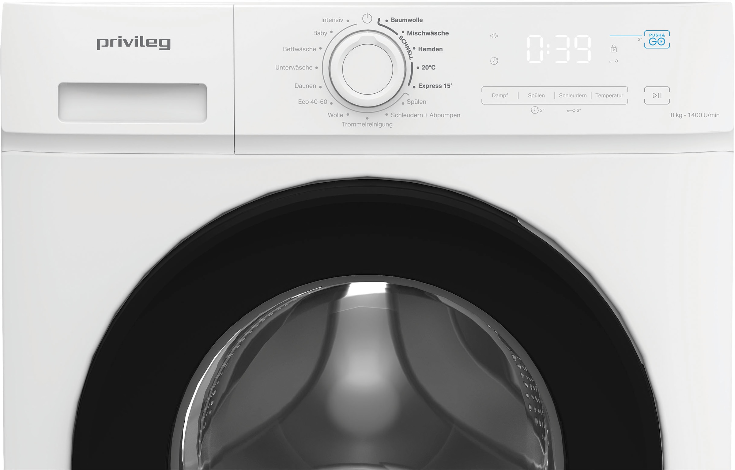 Privileg Waschmaschine MY TIME »PWFA 854A MY TIME DE«, 8 kg, 1400 U/min, Mehrfachwasserschutz+