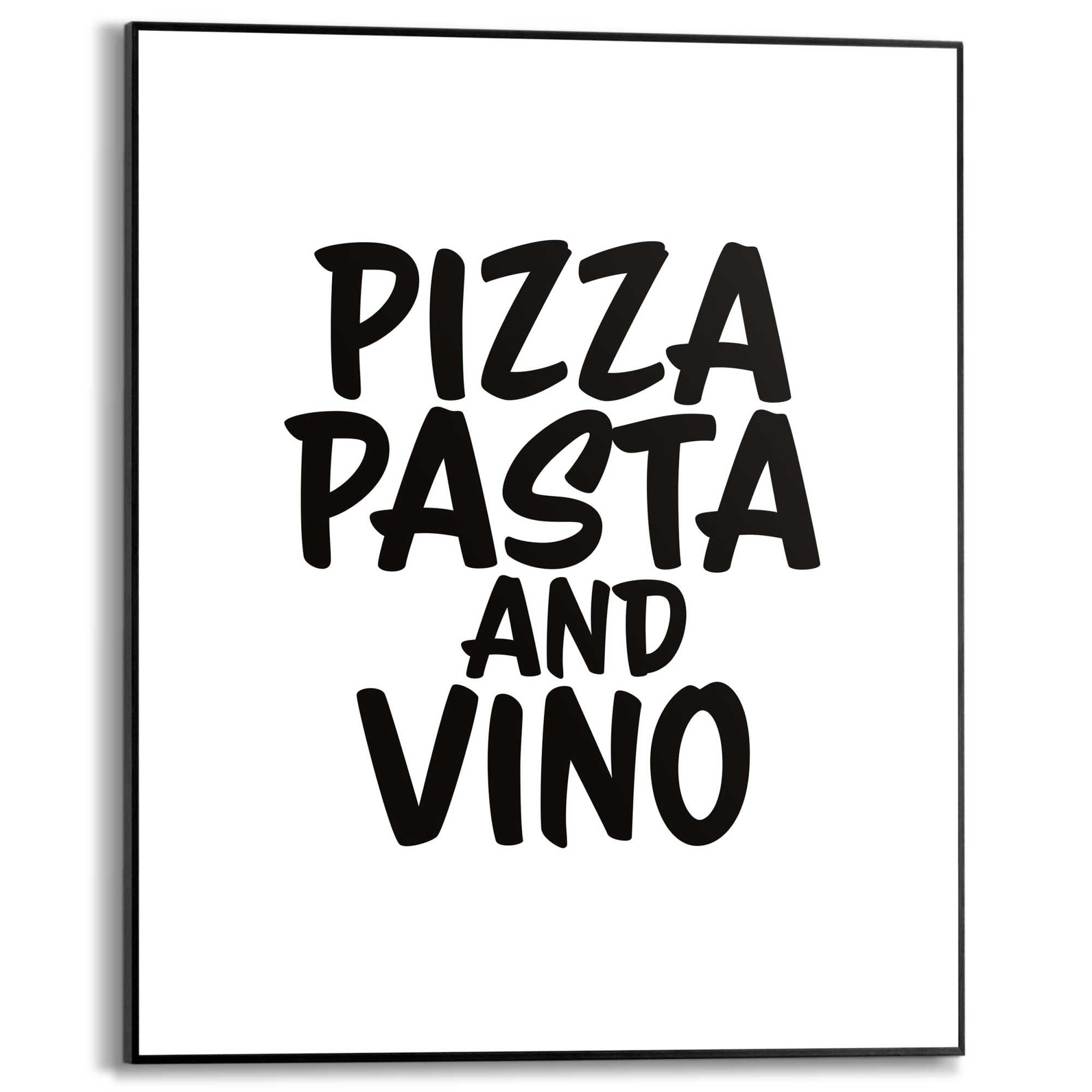 Reinders! Bild mit Rahmen »Pizza, Pasta and Vino«