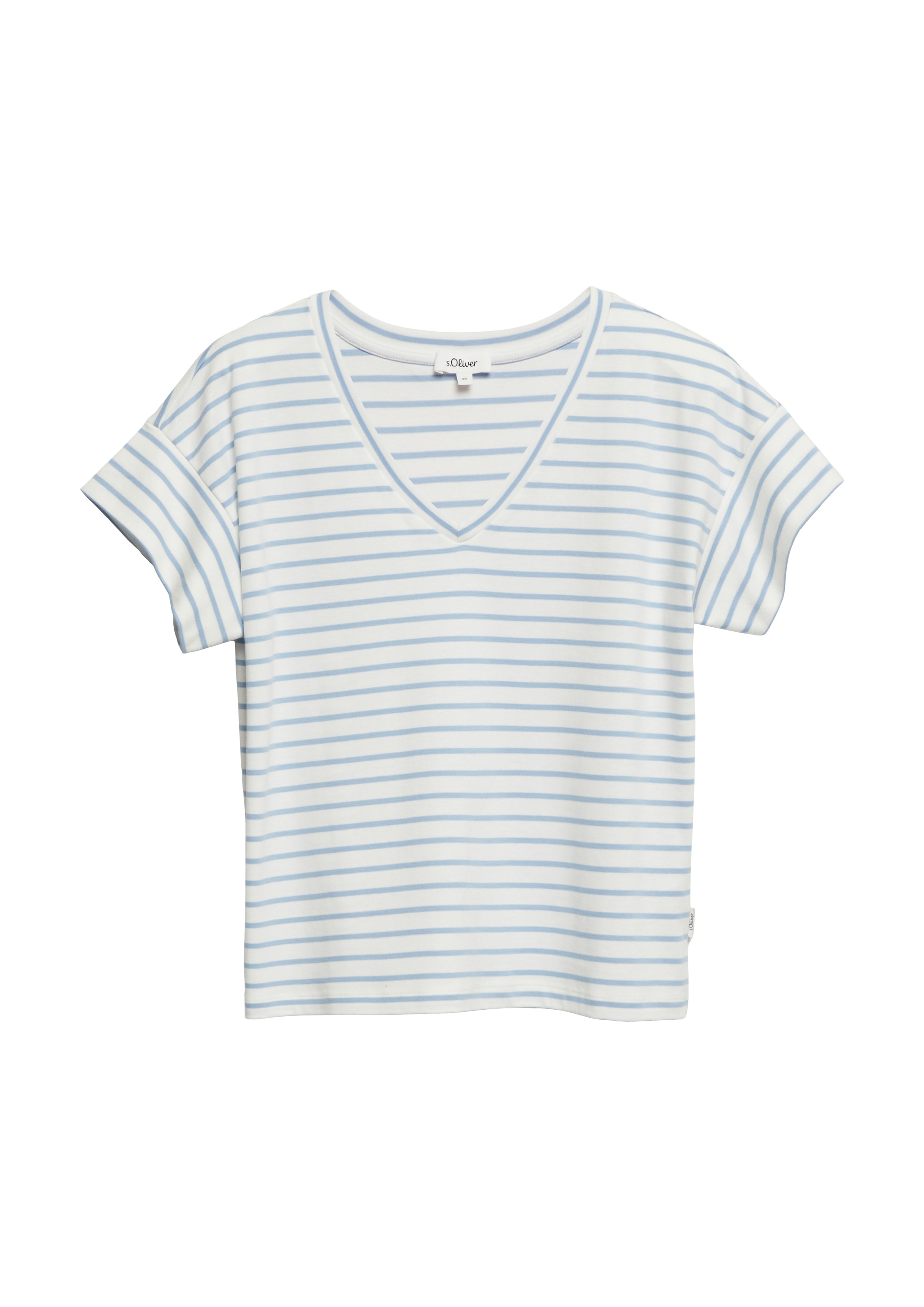 s.Oliver Kurzarmshirt Sommershirt in Streifen-Optik