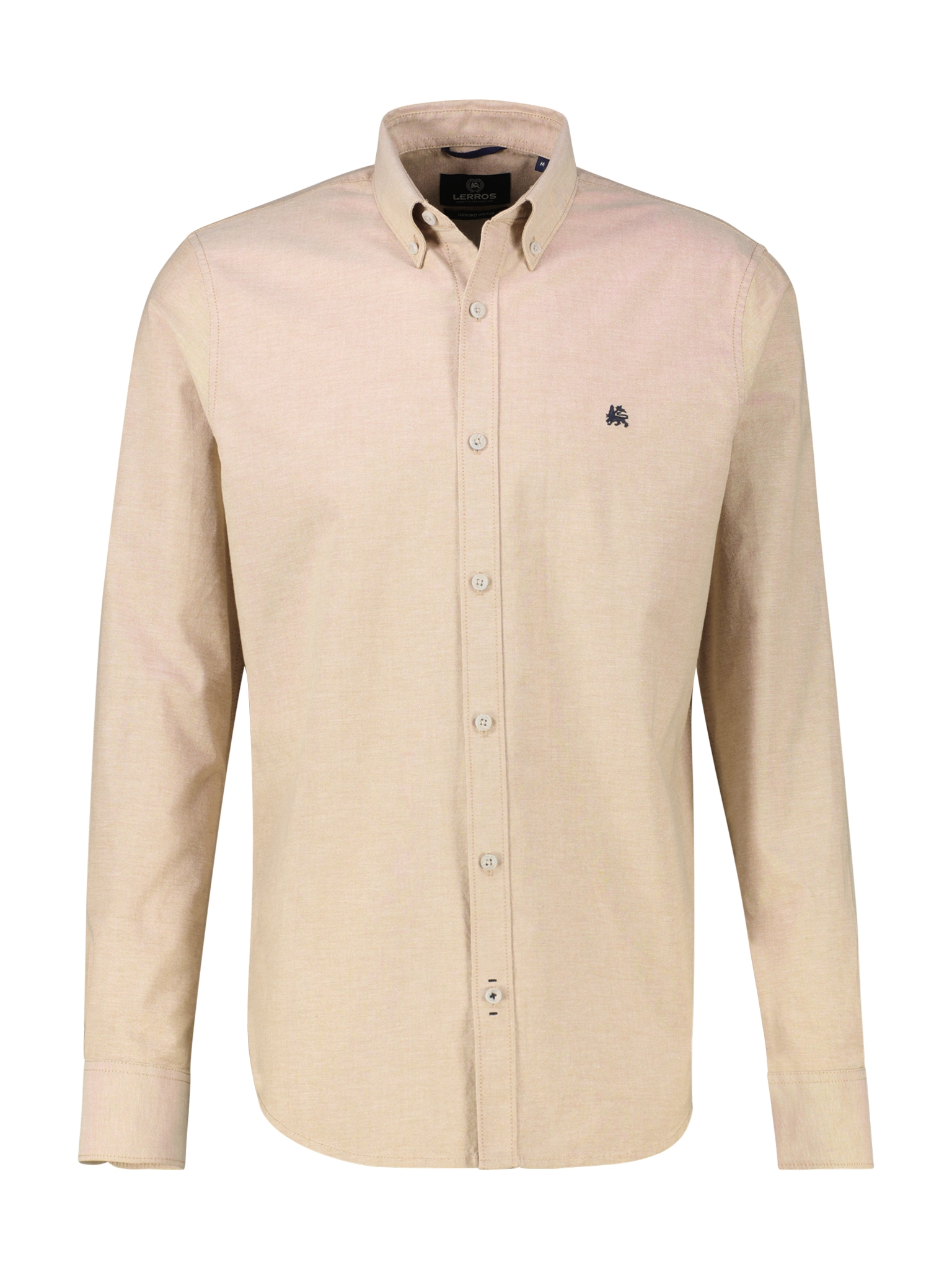 LERROS Langarmhemd »Oxford Solid«, mit Button-Down-Kragen