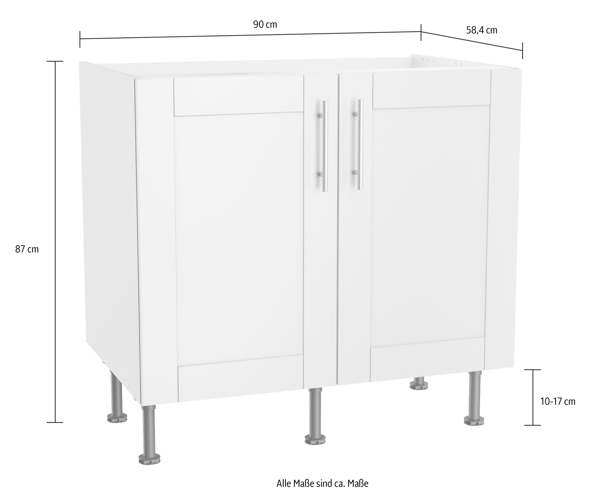 OPTIFIT Spülenschrank »Ahus«, Breite 90 cm