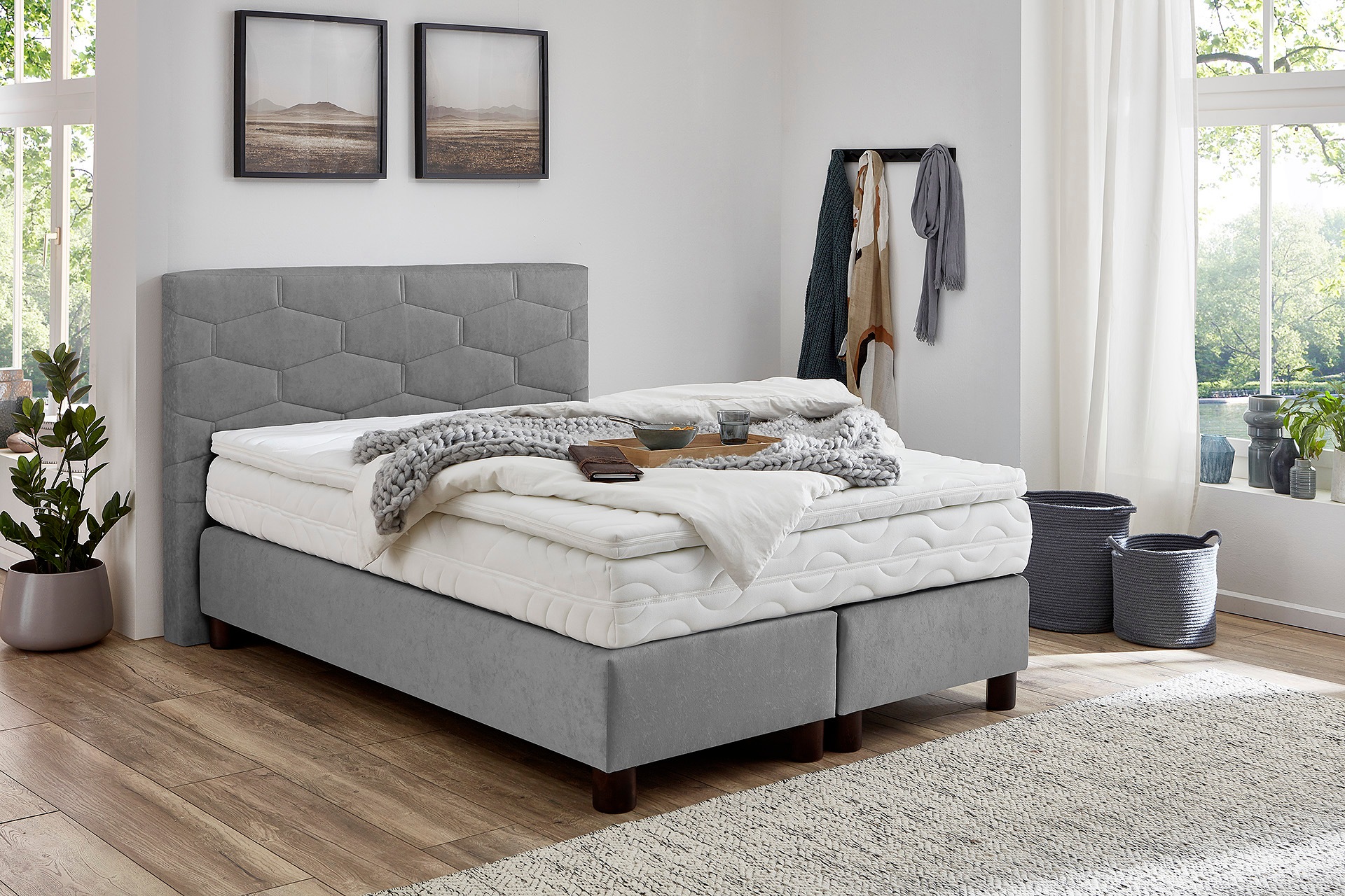 Westfalia Schlafkomfort Boxspringbett, wahlweise mit Topper