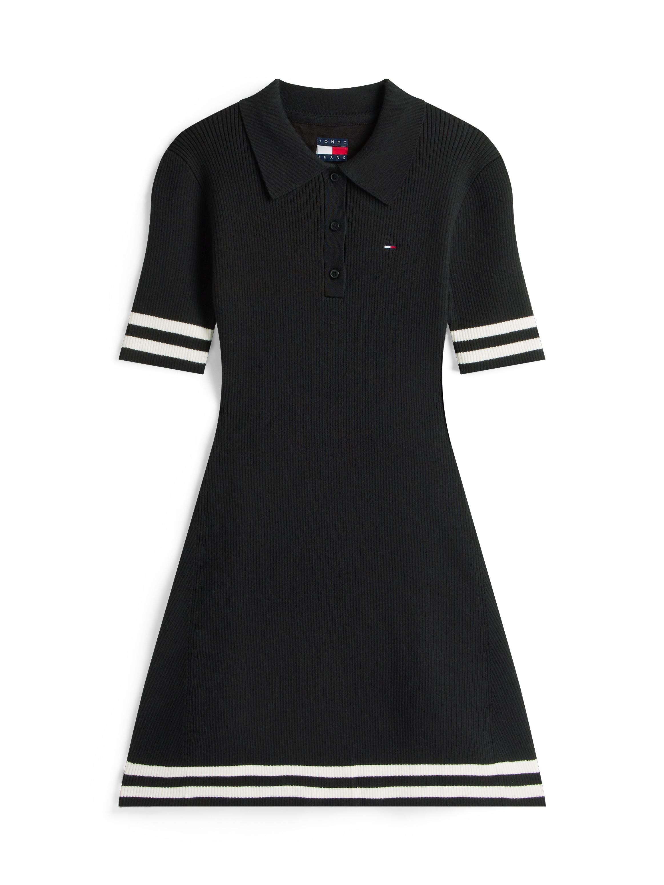 Tommy Jeans Polokleid »TJW F&F SWEATER POLO MINI DRESS«