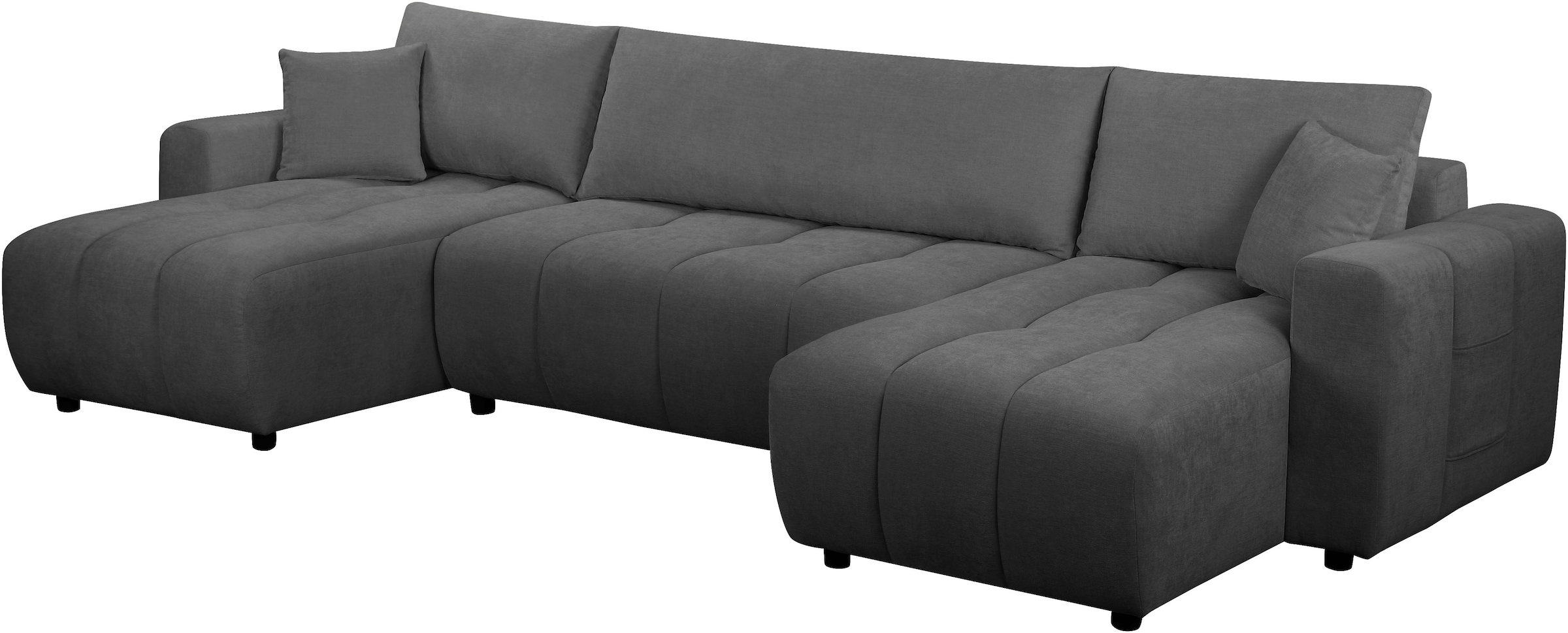 OTTO home Wohnlandschaft »YLVAA U-Form, 311 cm - OTTO. Verlässliche Qualität.« Schlaffunktion (132/269), Bettkasten, Feinstruktur-Bezug
