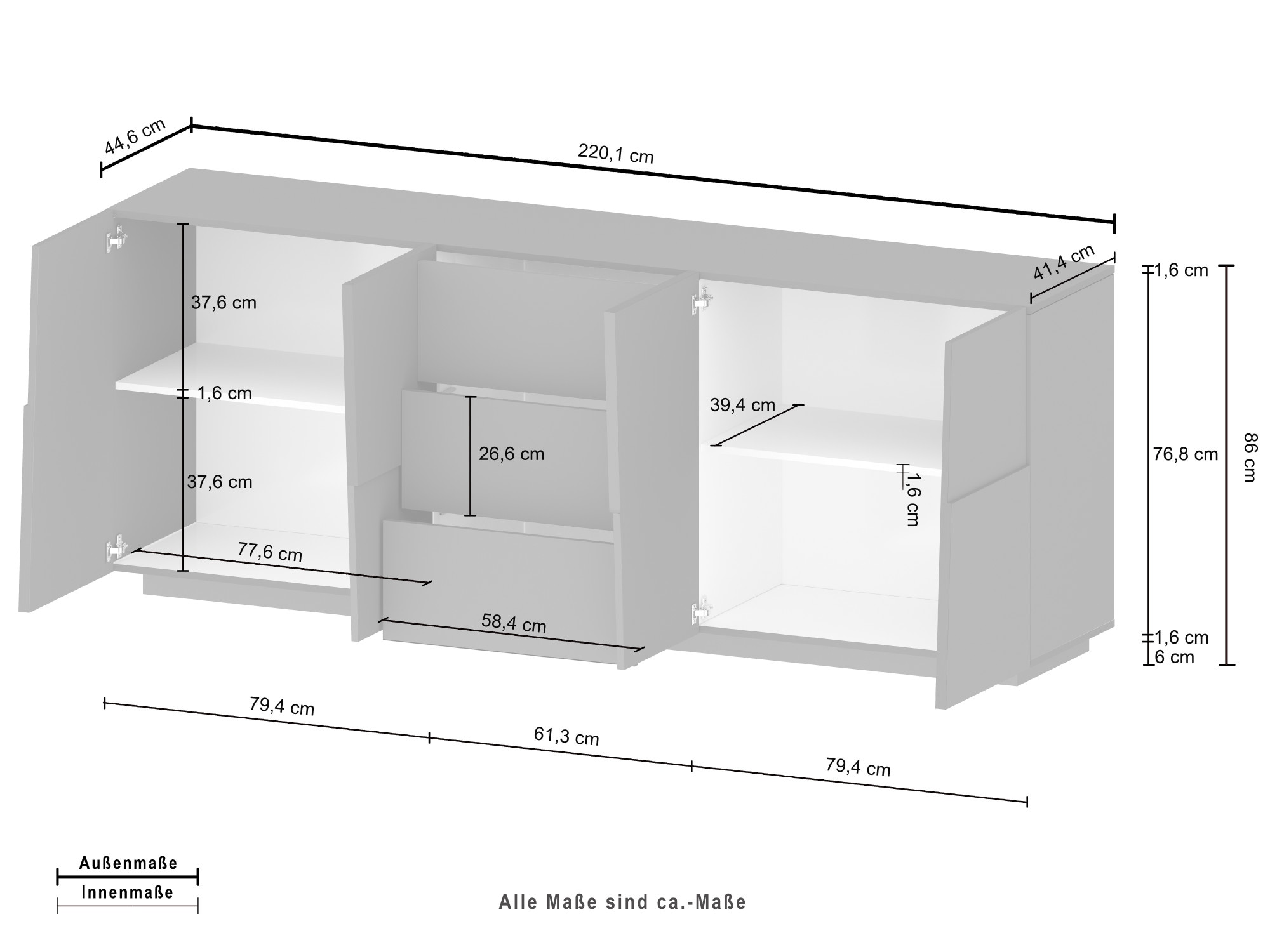 INOSIGN Sideboard »Pongo«, (1 St.)