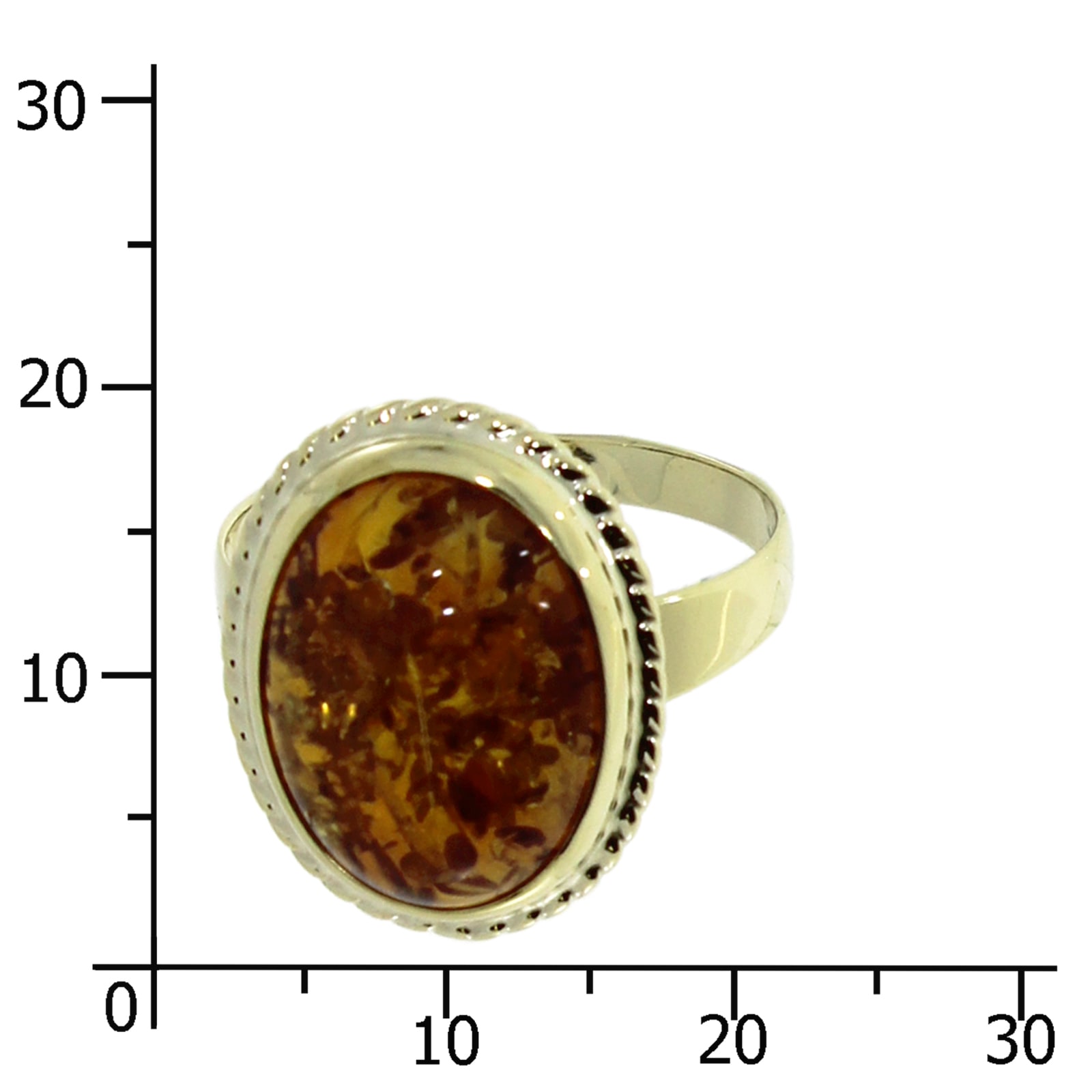 OSTSEE-SCHMUCK Fingerring »- Jolin - Gold 333/000 - Bernstein«