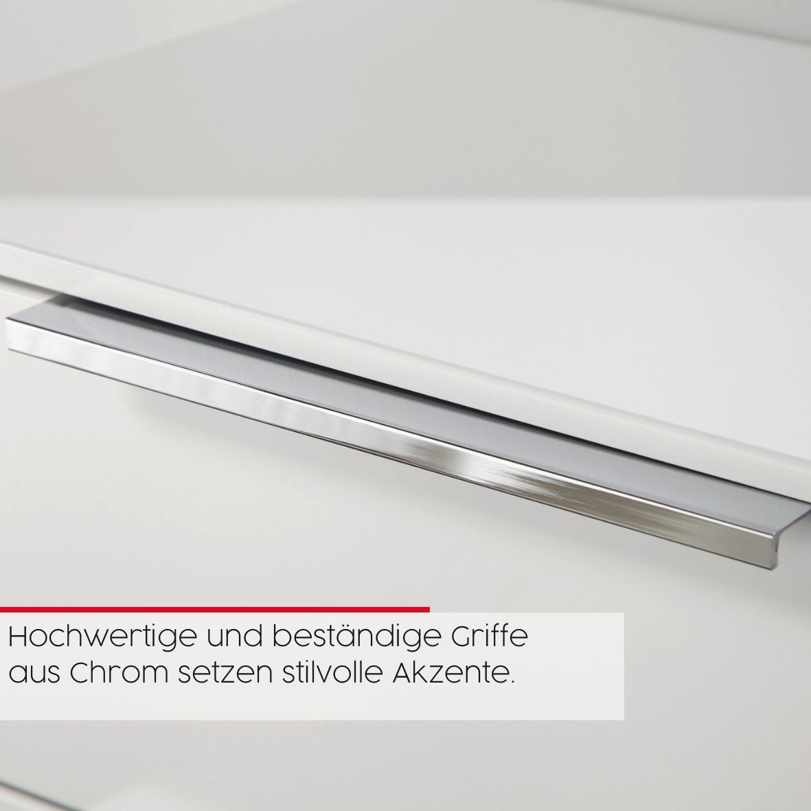 rauch Nachtkommode »Nachttisch Nachtschrank Nachtkonsole FLIPP mit Glasfront« Breite 40 cm,  mit 3 Schubladen und Soft-Close-Funktion, Oberboden und Front Glas