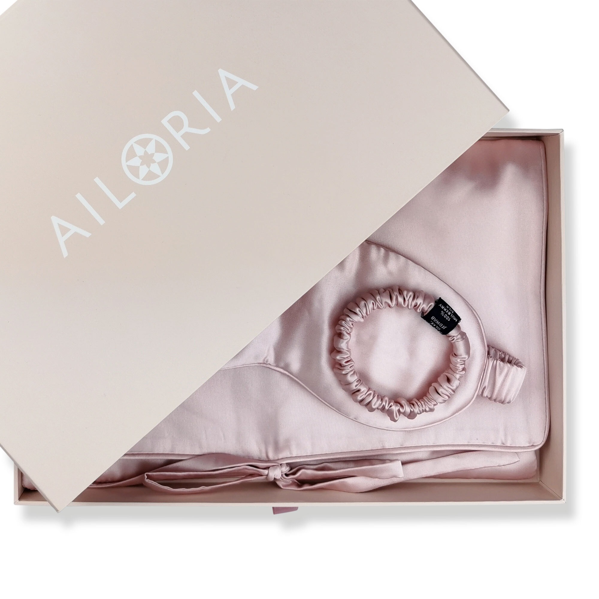 AILORIA Seidentuch »Tasche, Schlafmaske & Scrunchie S TRAVEL SET BEAUTY S«