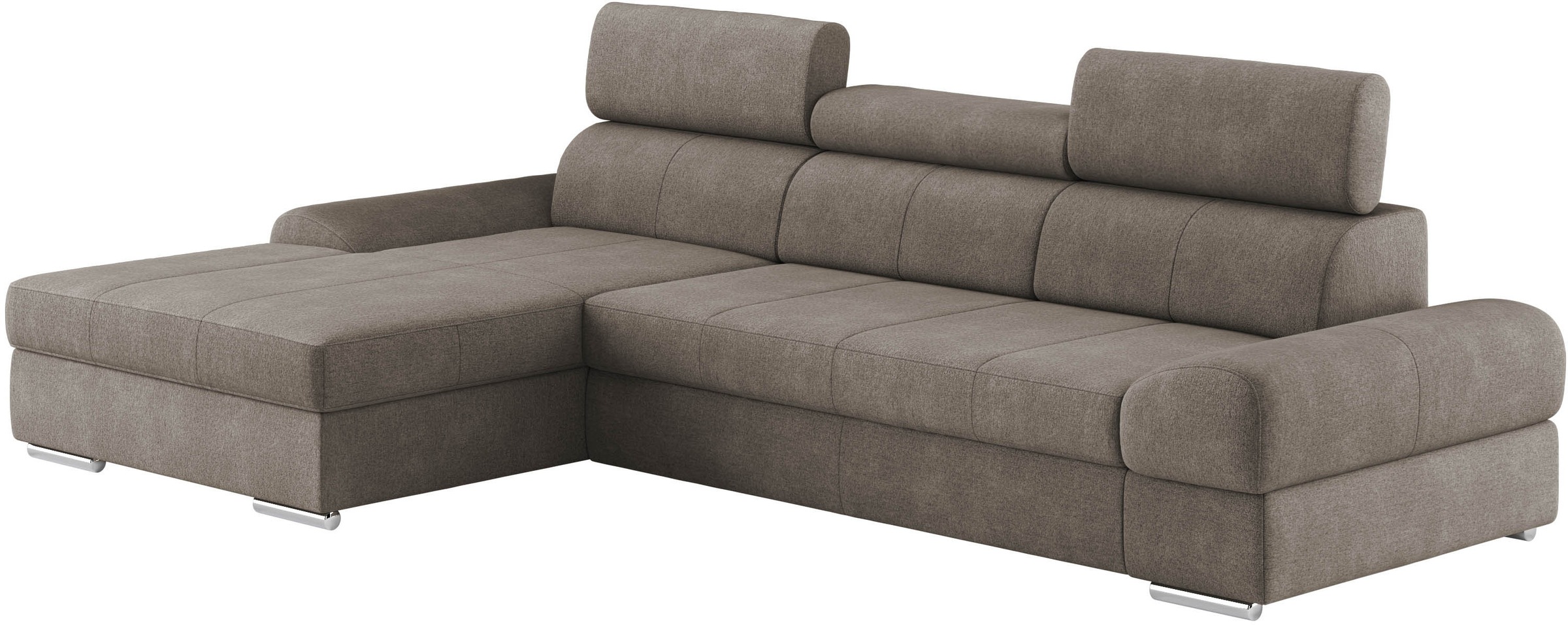 sit&more Ecksofa »Broadway L-Form«, inklusive Kopfteilverstellung, wahlweise mit Bettfunktion