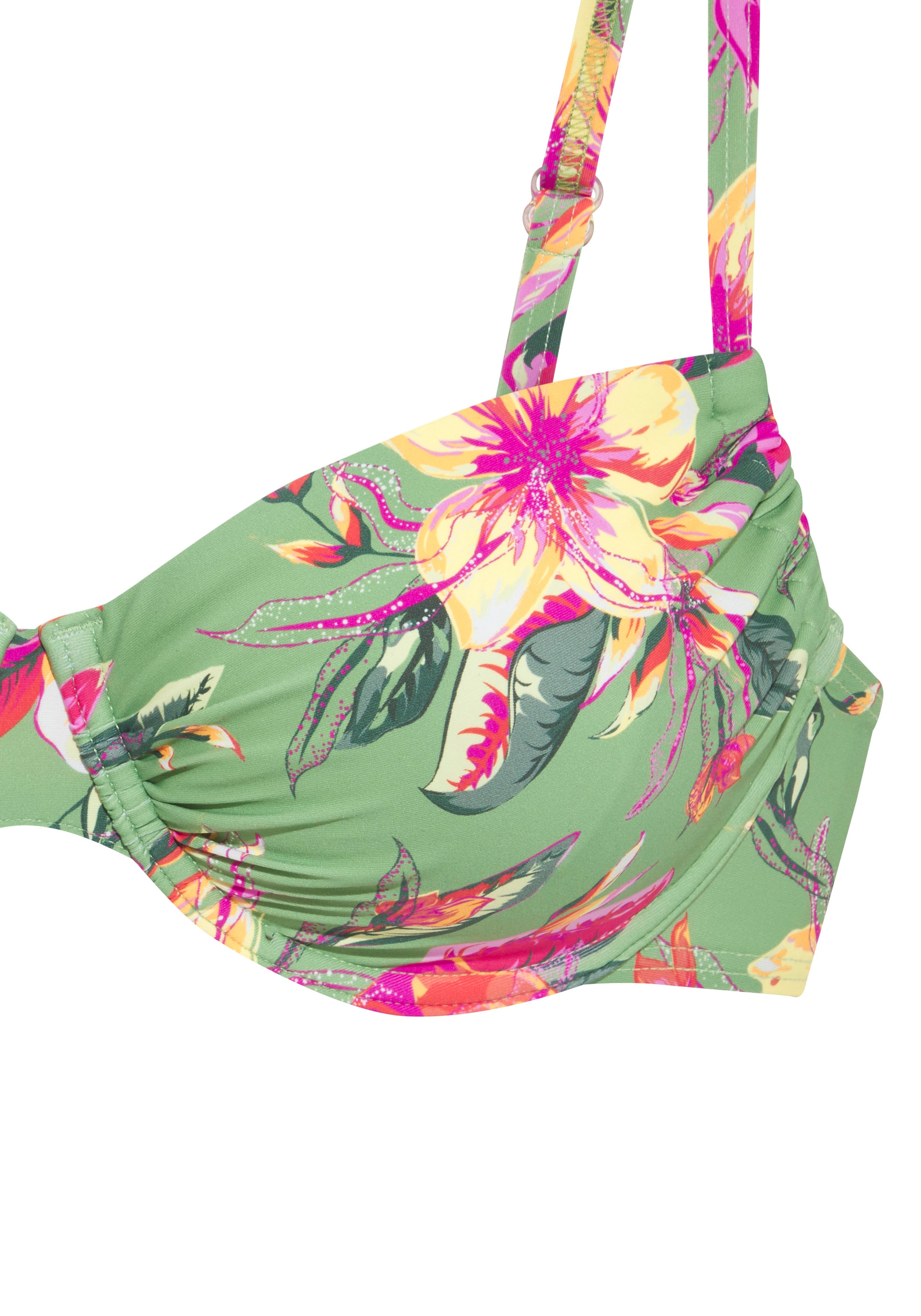 LASCANA Bügel-Bikini-Top »Malia«, mit tropischem Print
