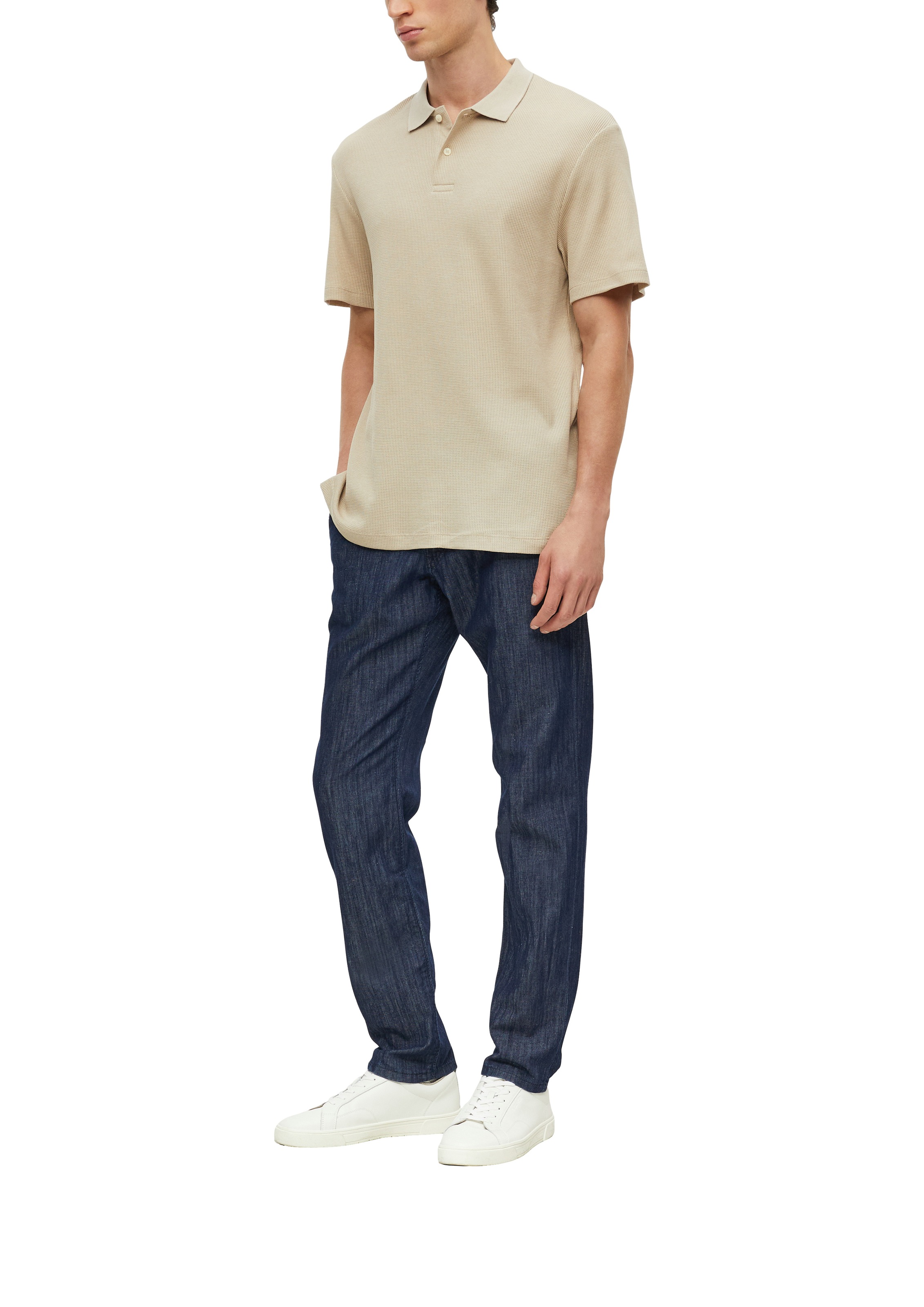 s.Oliver Poloshirt Sommer-Poloshirt in Struktur-Optik