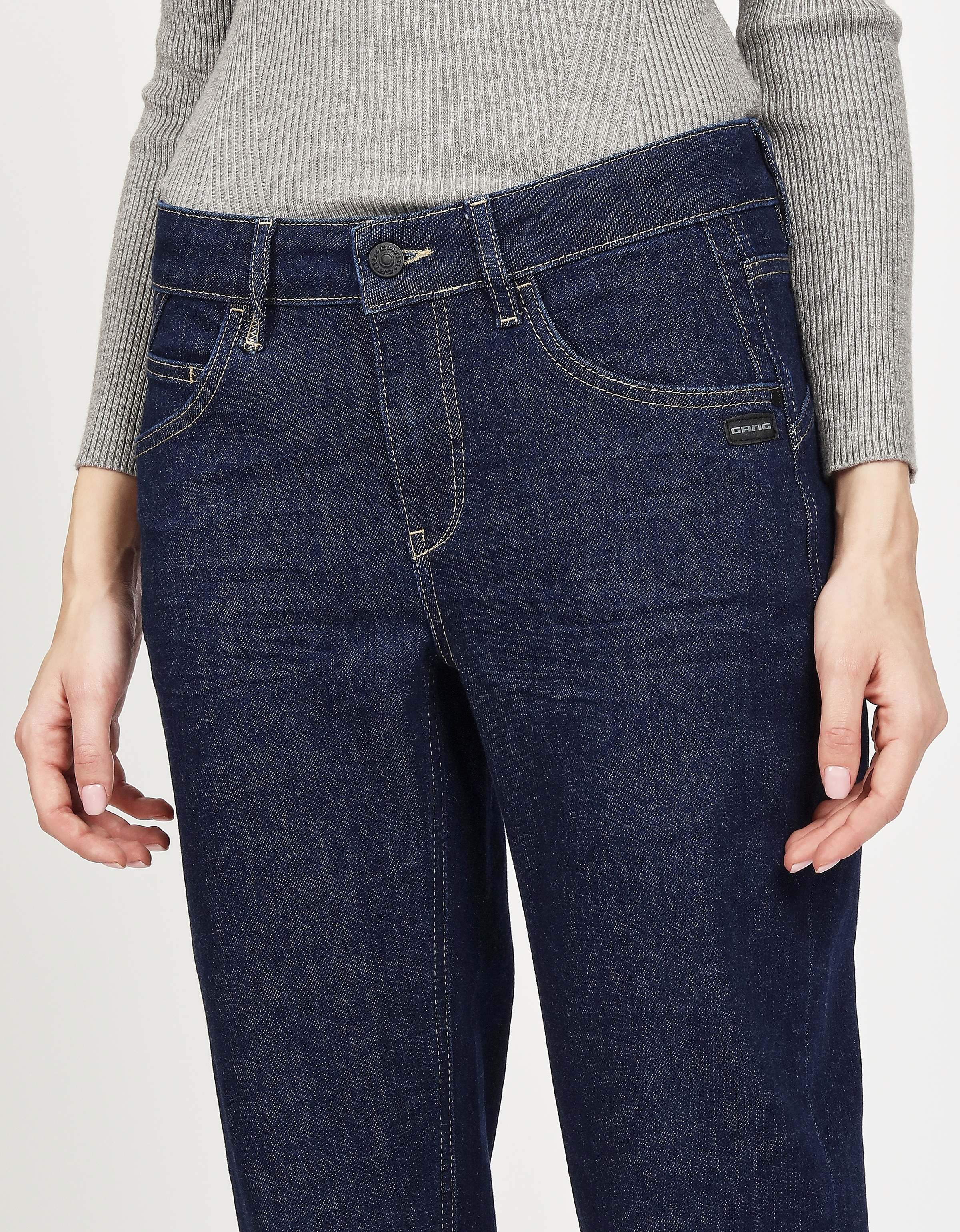 GANG 5-Pocket-Jeans »94JOLINE BOYFRIEND«, in cropped Länge