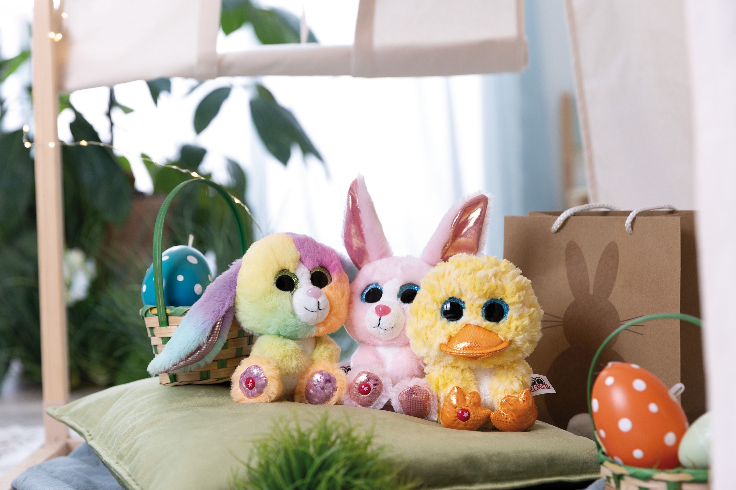 Nici Kuscheltier »Glubschis, Hase Hoppibow, 15cm schlenkernd«