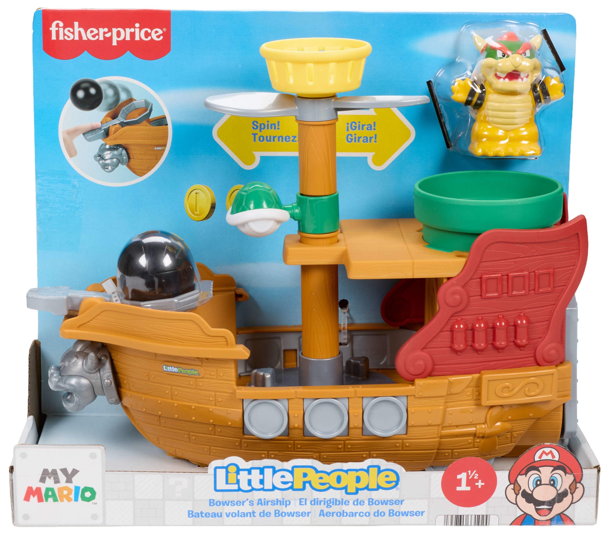 Fisher-Price® Spielzeug-Boot »Little People Super Mario Bowser's Airship«