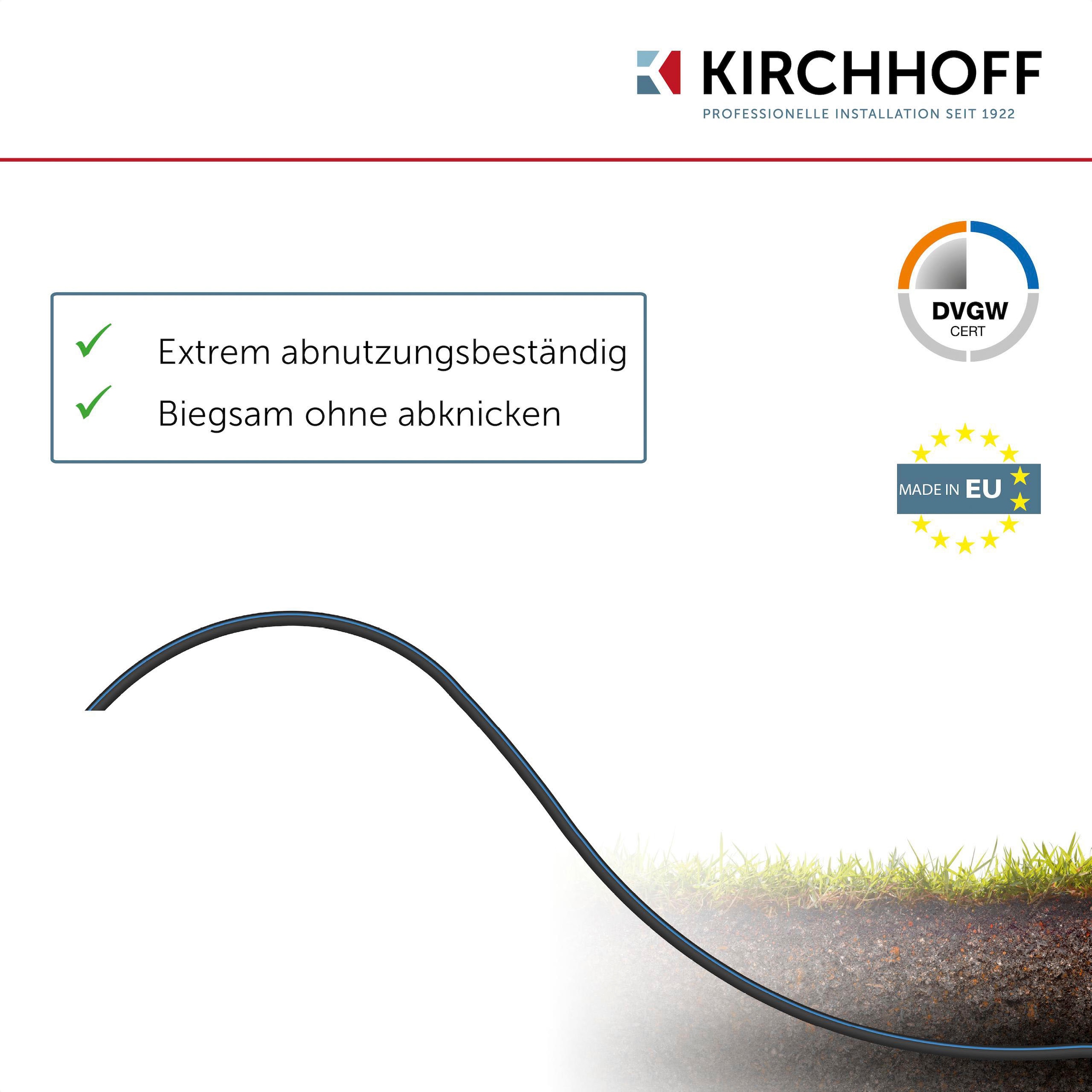 Kirchhoff Bewässerungsschlauch, Wasserleitung Gartenbewässerung 32 mm x 25 m