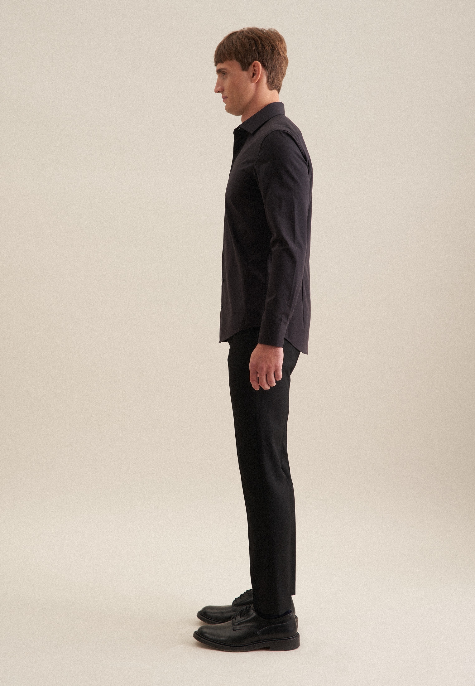 seidensticker Businesshemd »Shaped«, Shaped Extra langer Arm Kentkragen Uni