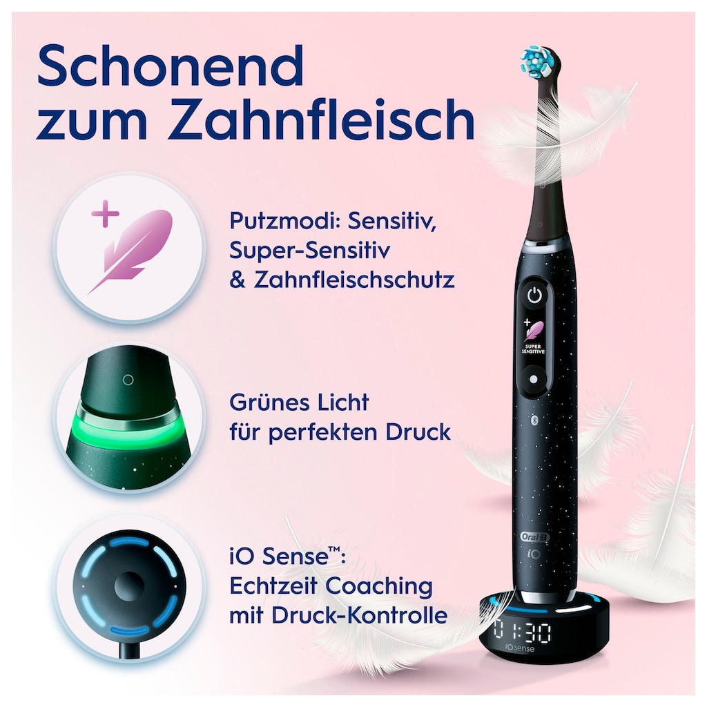 Oral-B Elektrische Zahnbürste »iO Series 10 Luxe Edition«, 1 St. Aufsteckbürsten