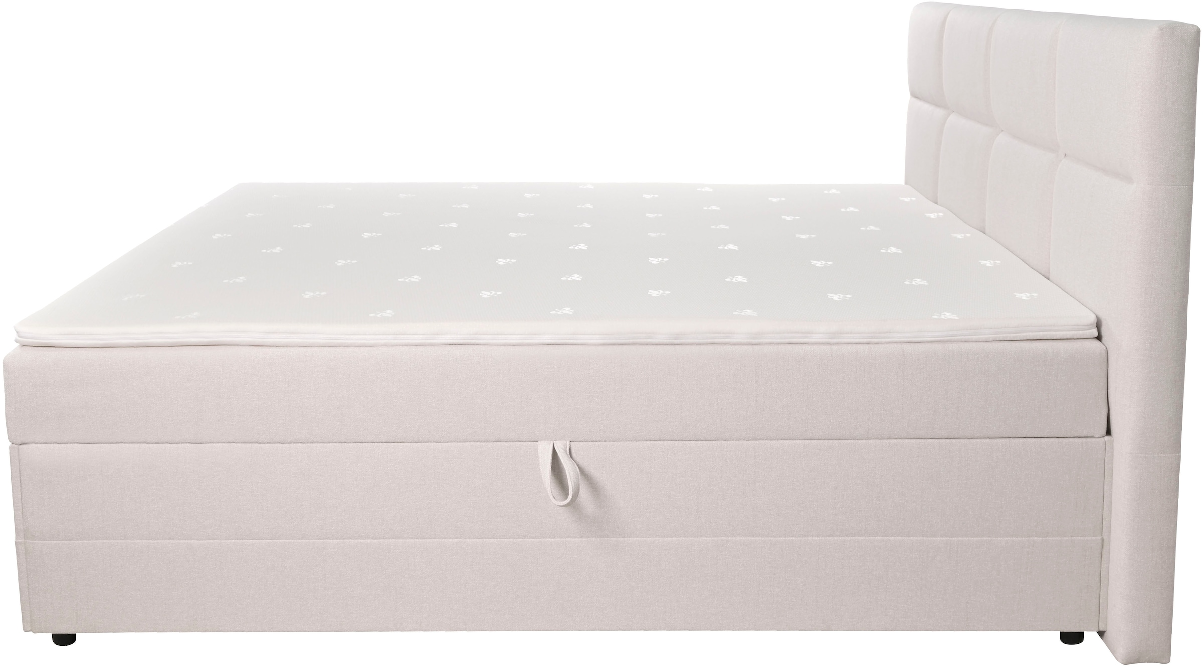 INOSIGN Boxbett »Fillmore inkl. Bettkasten, Liegefläche 180x200 cm, in Boxspring-Optik« inkl. Topper, erhältlich in verschiedenen Farben