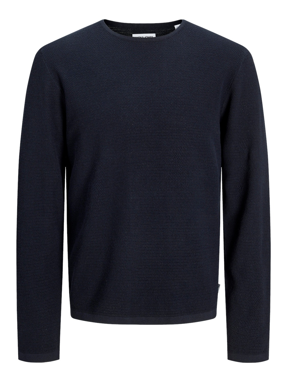 Jack & Jones Rundhalspullover »JJEGEORGE KNIT CREW NECK NOOS«, in Strick Optik