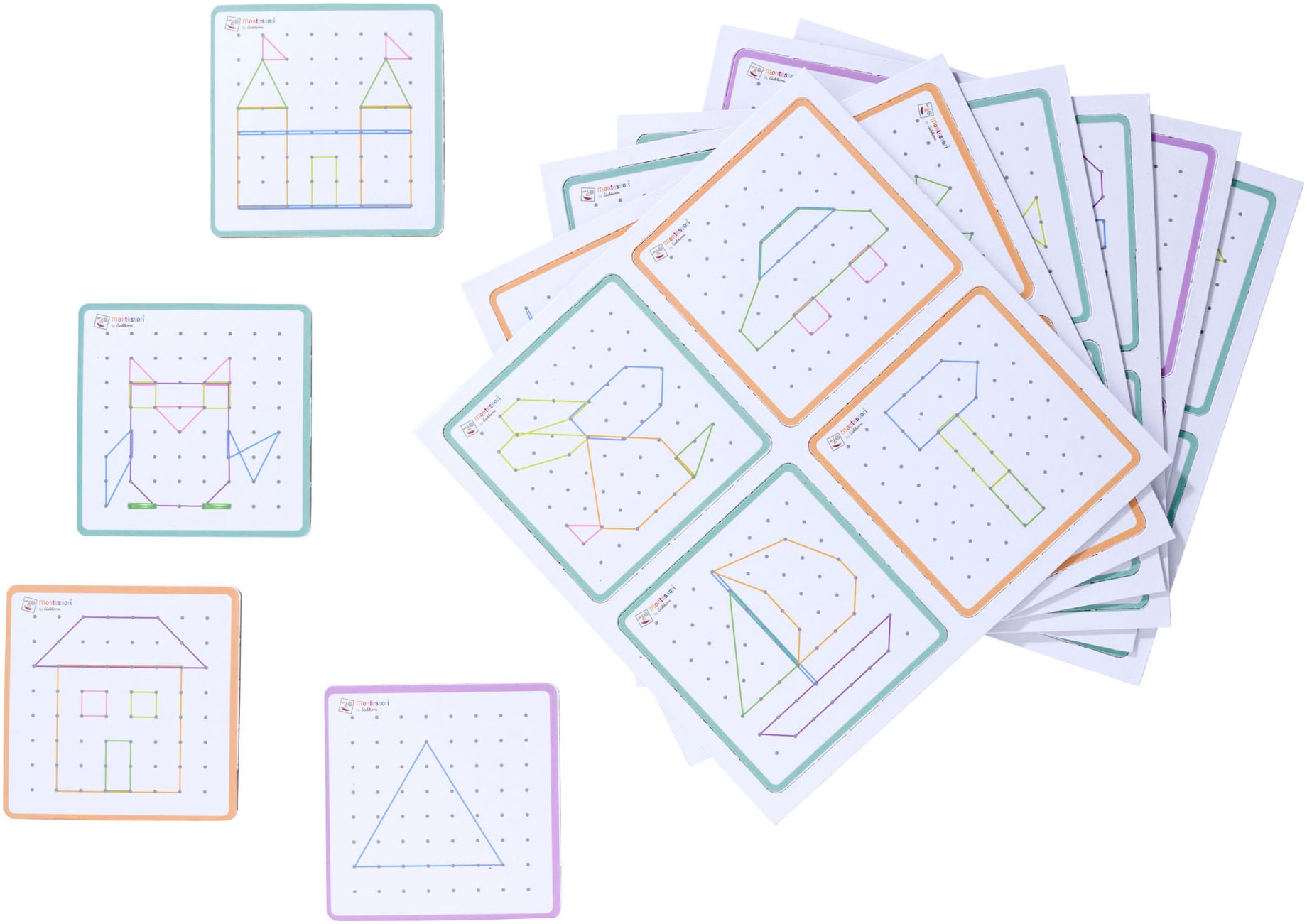 Eichhorn Lernspielzeug »Montessori Geometriebrett«, FSC®- schützt Wald - weltweit