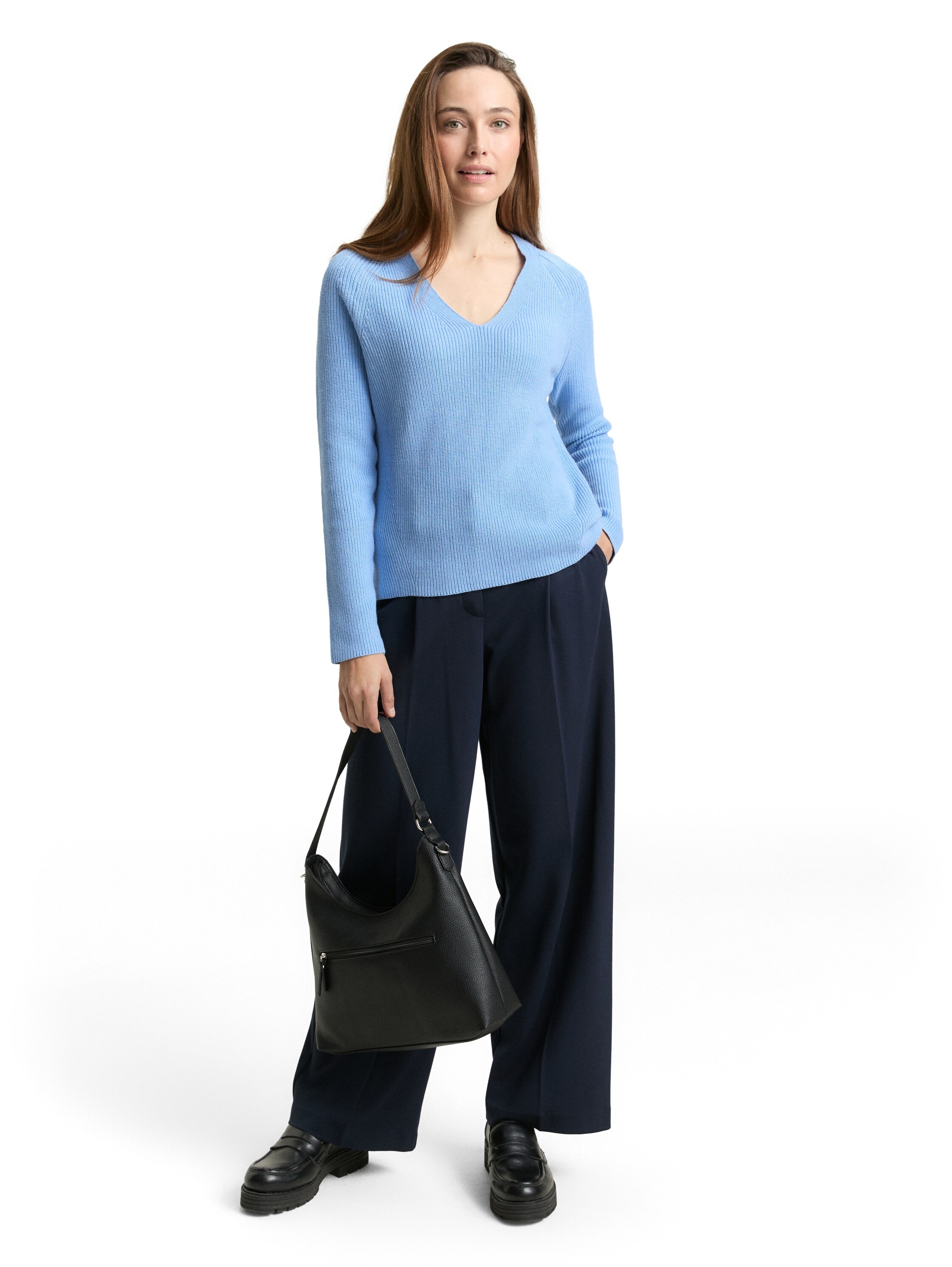 TOM TAILOR Strickpullover mit Rippbündchen