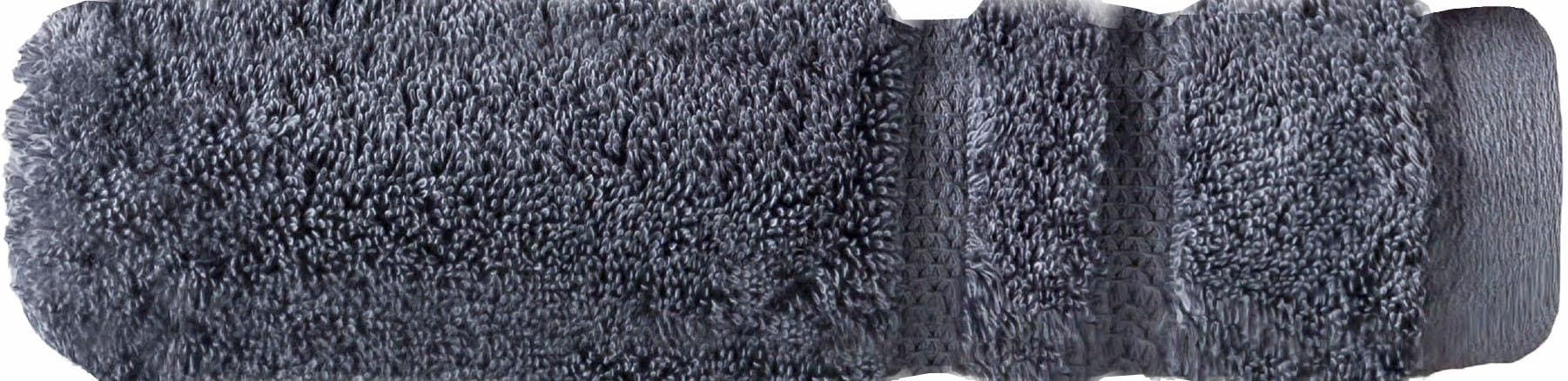 Egeria Badetuch »Micro Touch«, (1 St.), Uni Programm mit Streifenbordüre, extrem saugfähig, reine Baumwolle